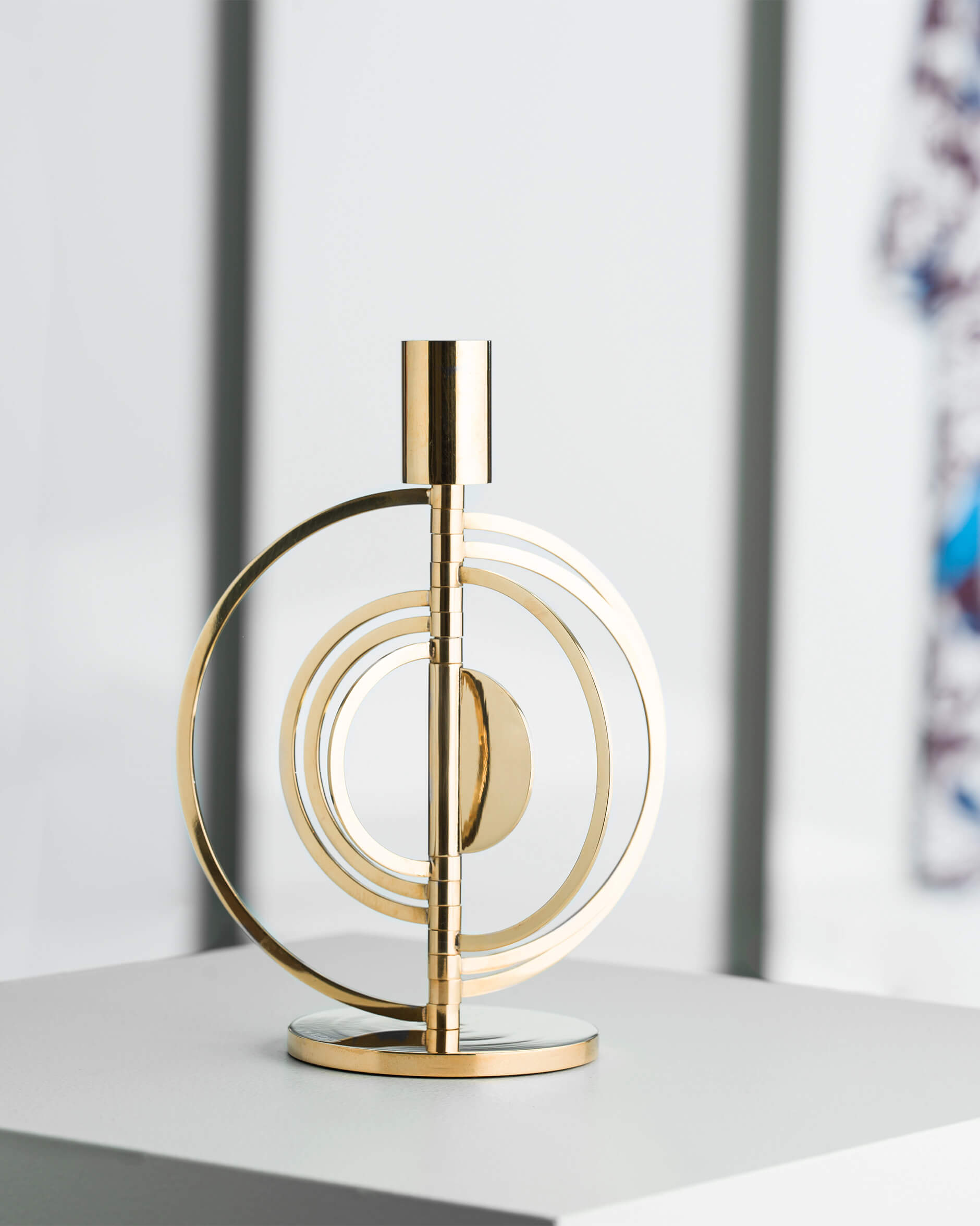 Cirkus ljusstake mässing