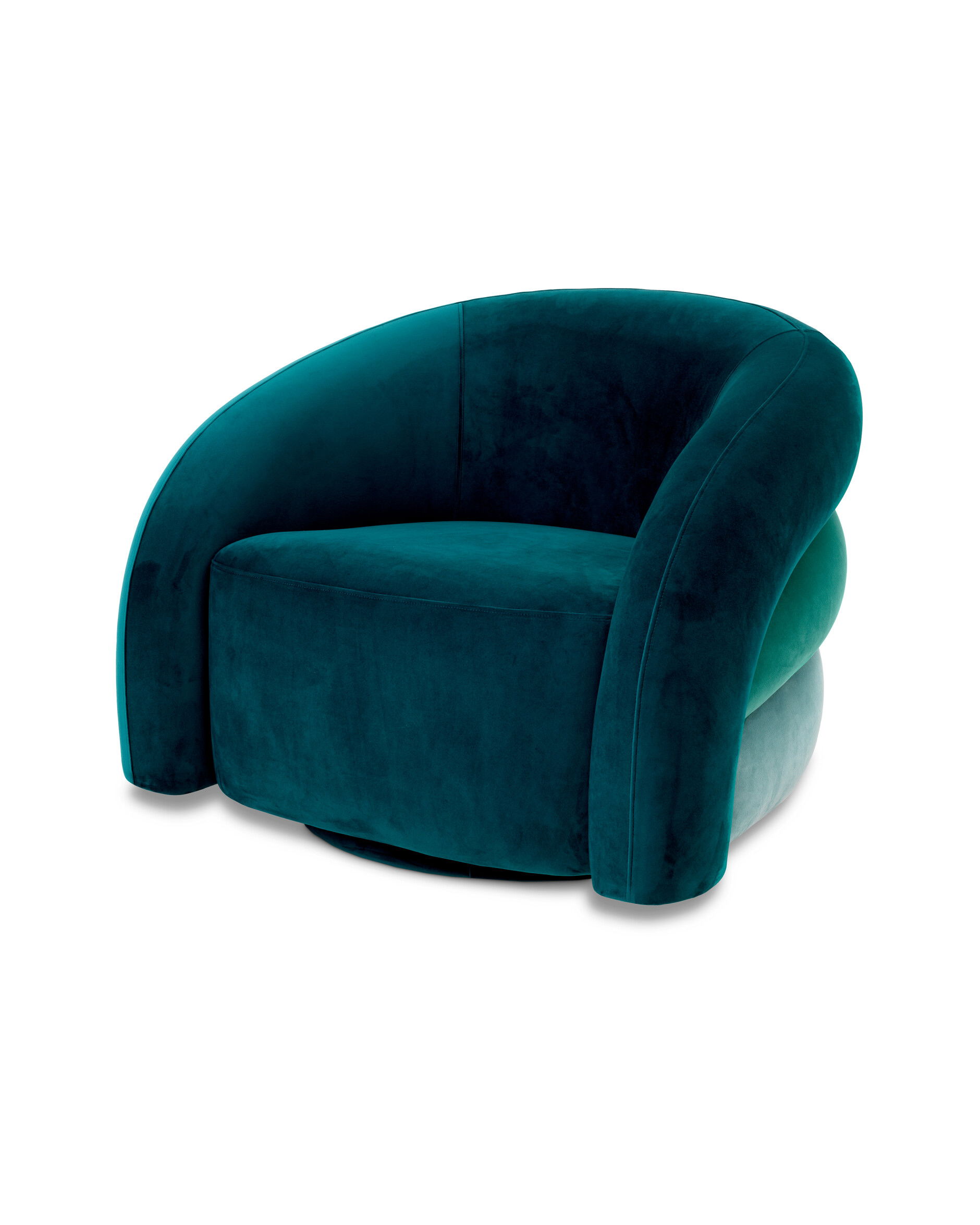 Novelle fåtölj savona sea green velvet