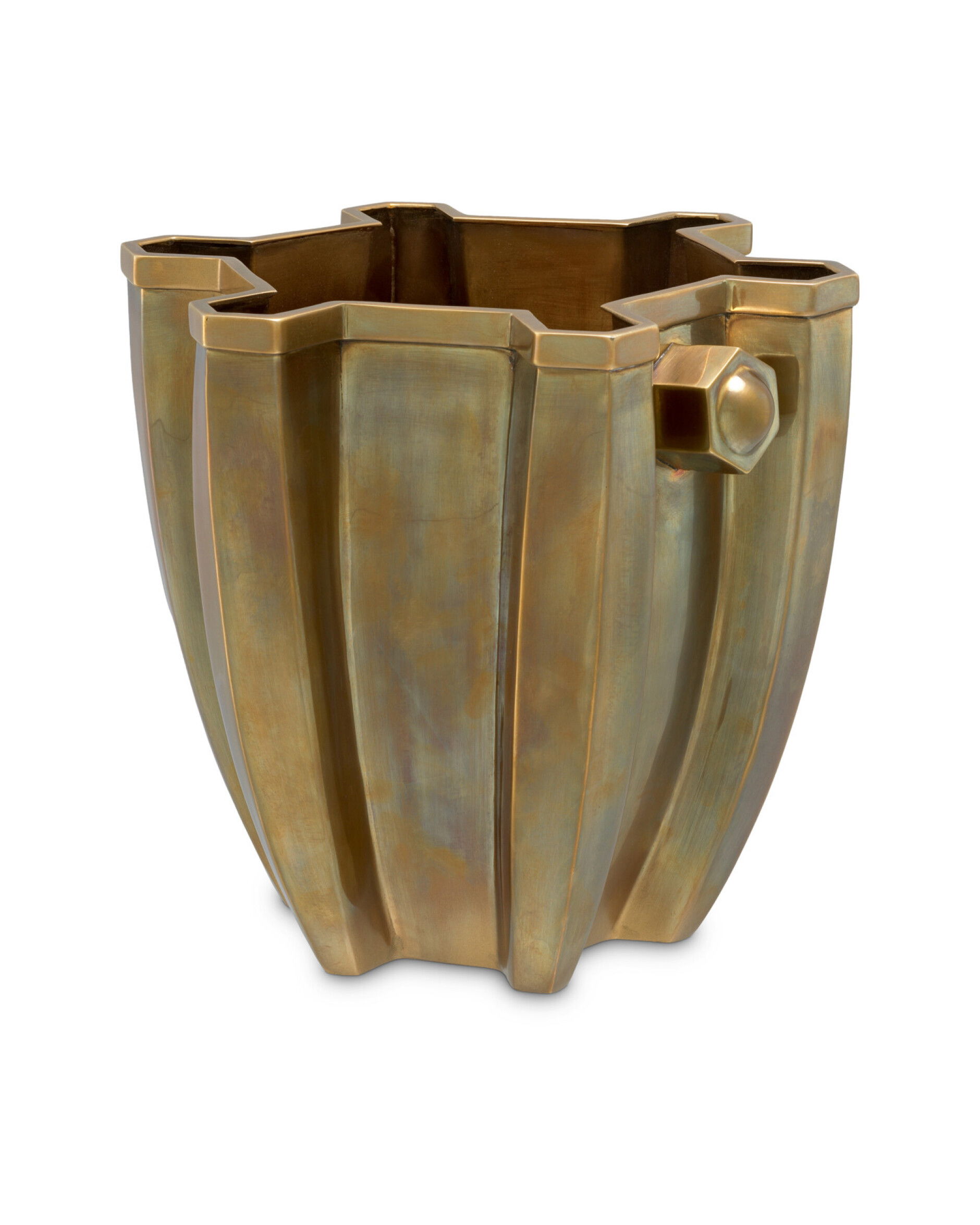 Napoli brass wine cooler