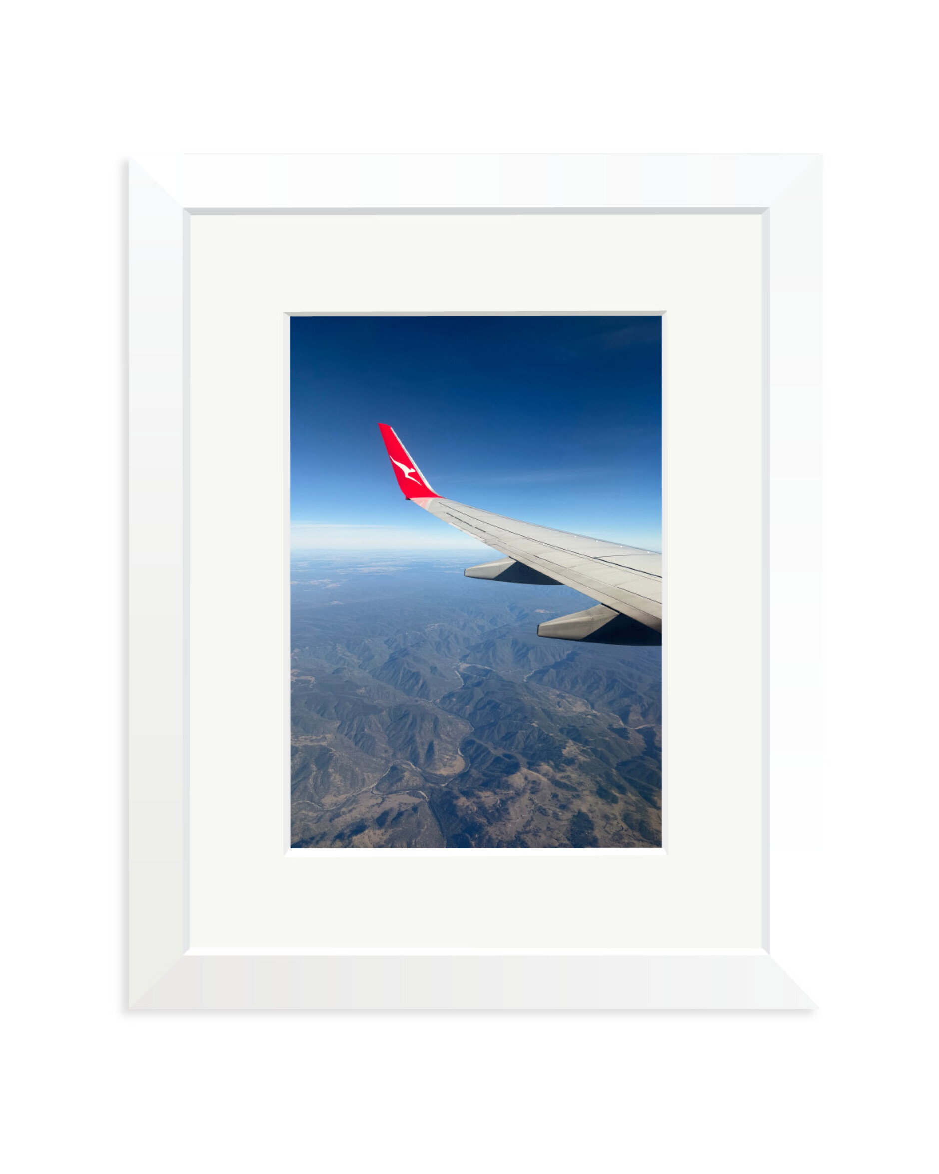 Flying into Melbourne White / Small