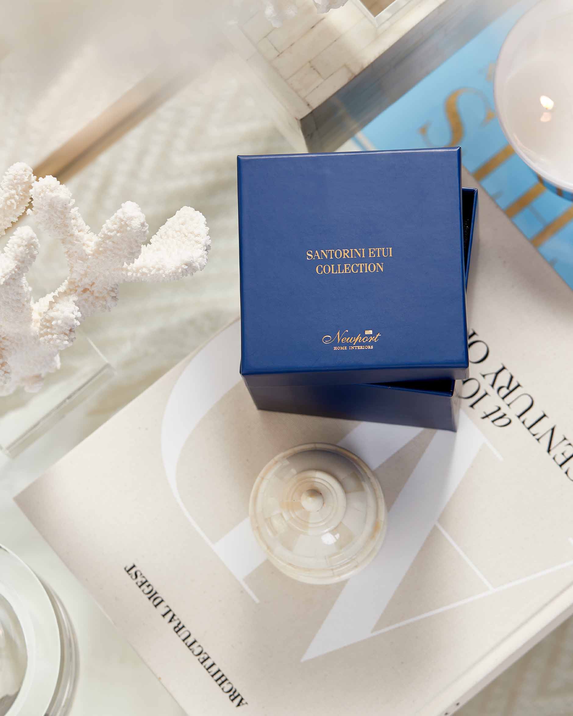 Skaros dekorationsask vit