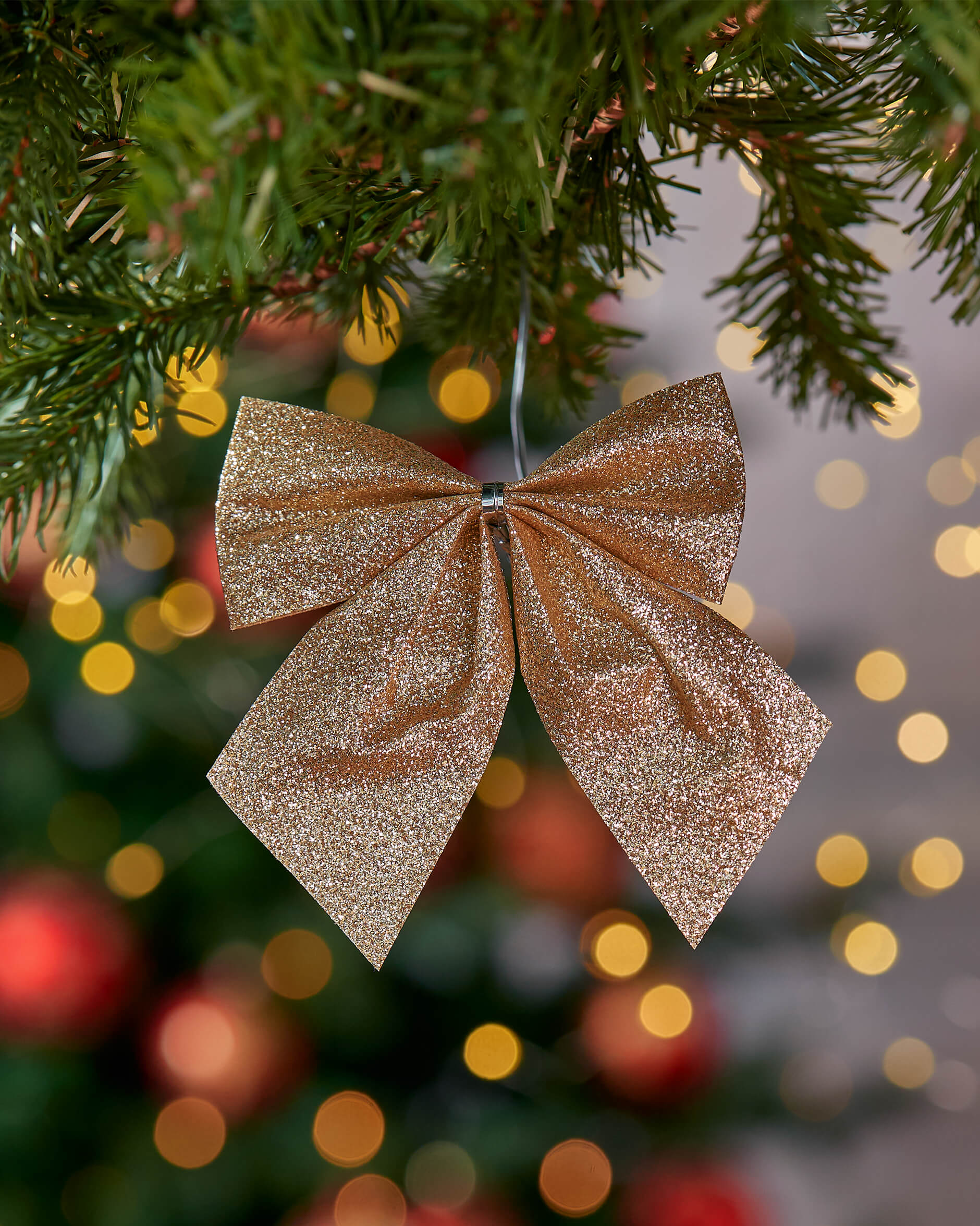 Vivienne rosett juldekoration champagne 6-pack