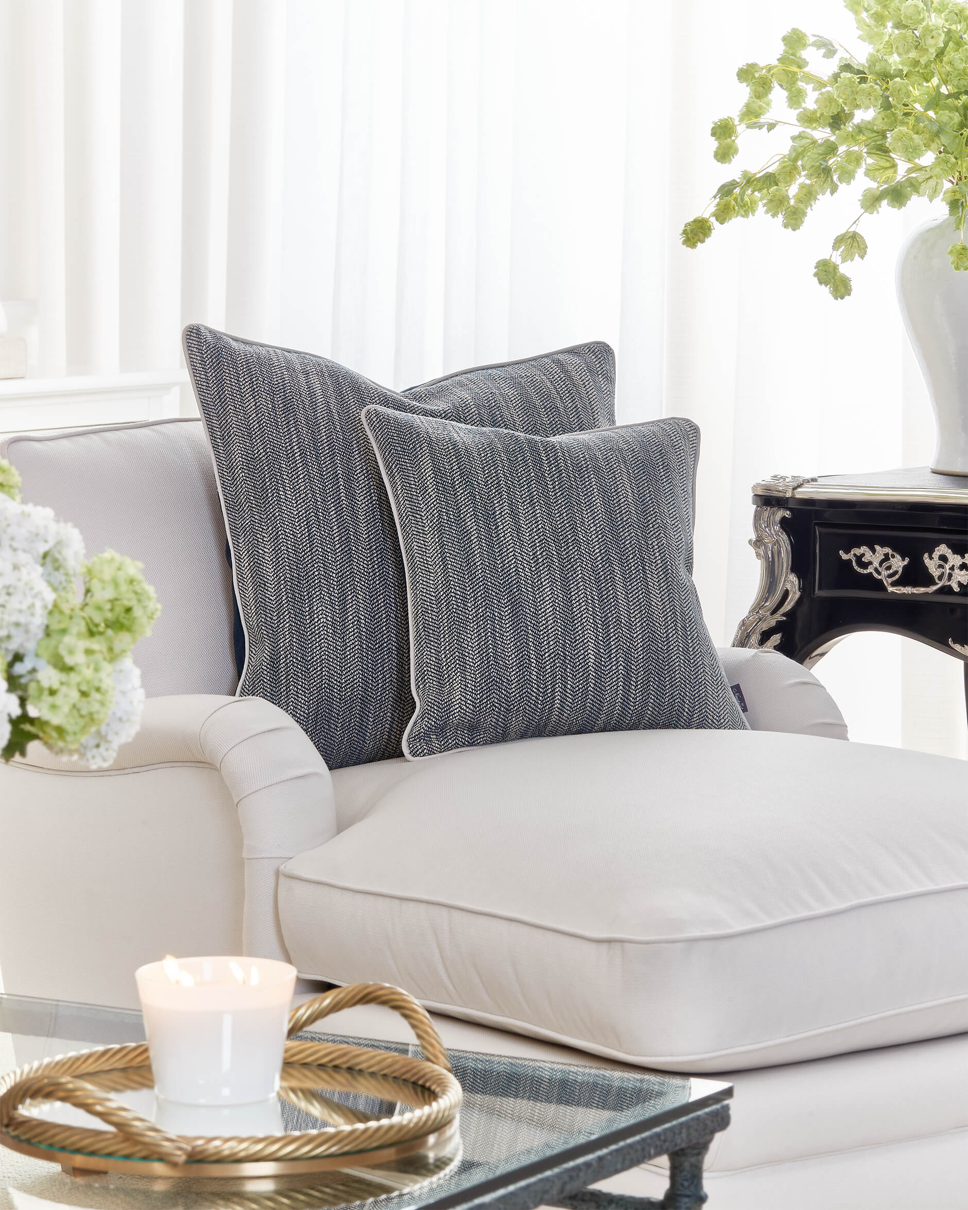 Bridget kuddfodral blå