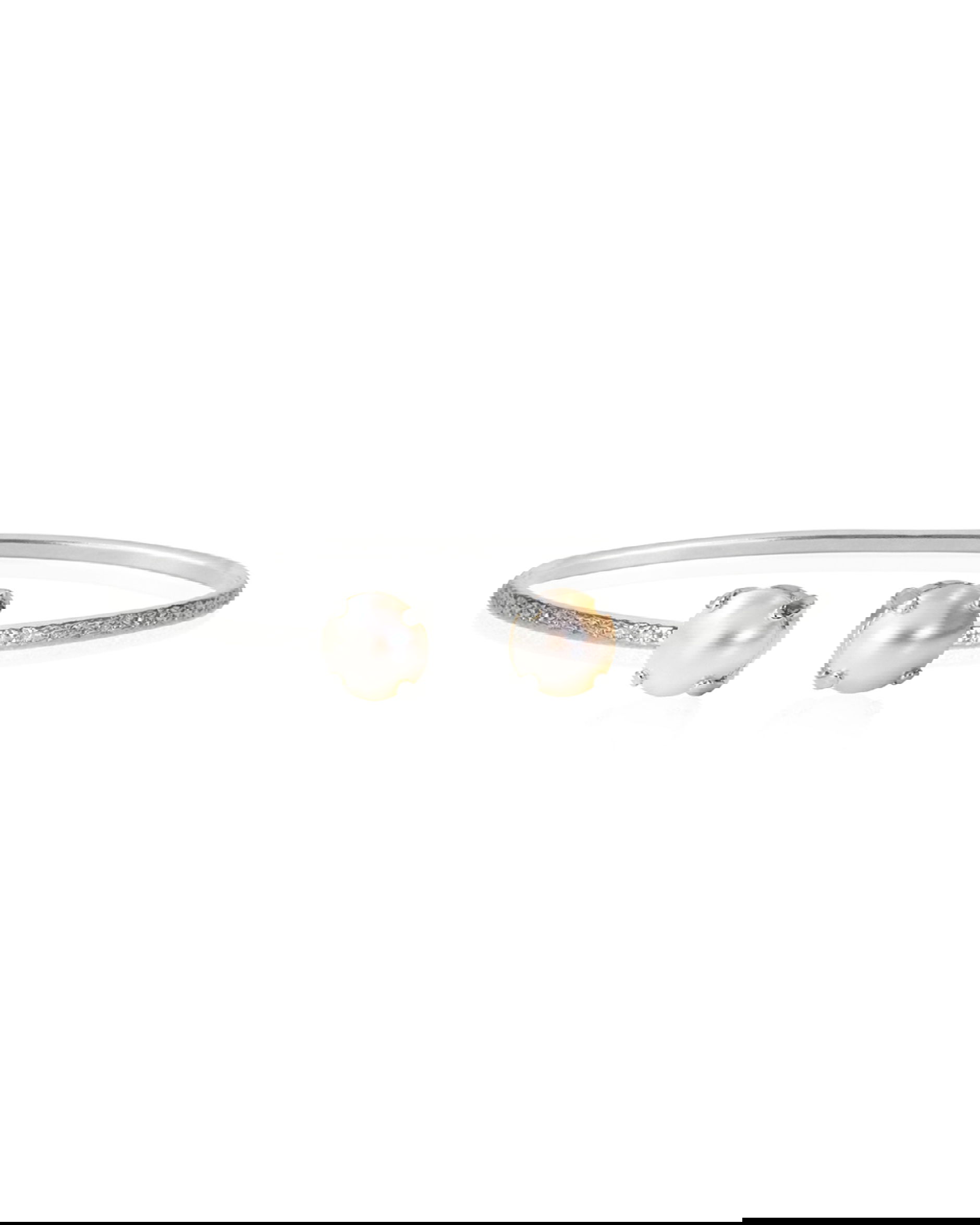 Classic Petite armband pearl rhodium