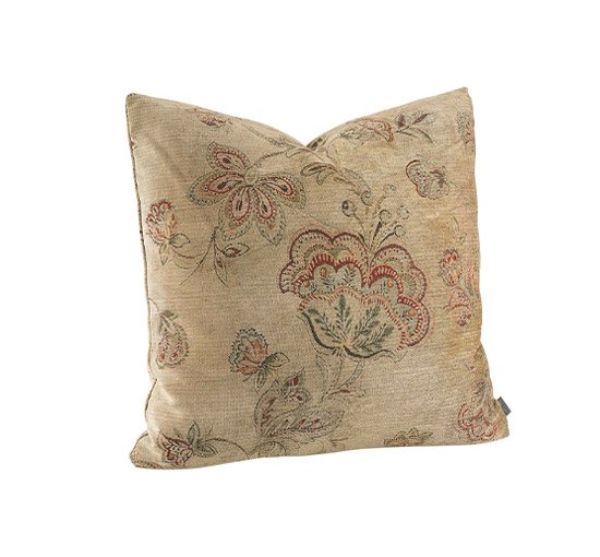 Beige - Miralago Flower Cushion Cover Taupe