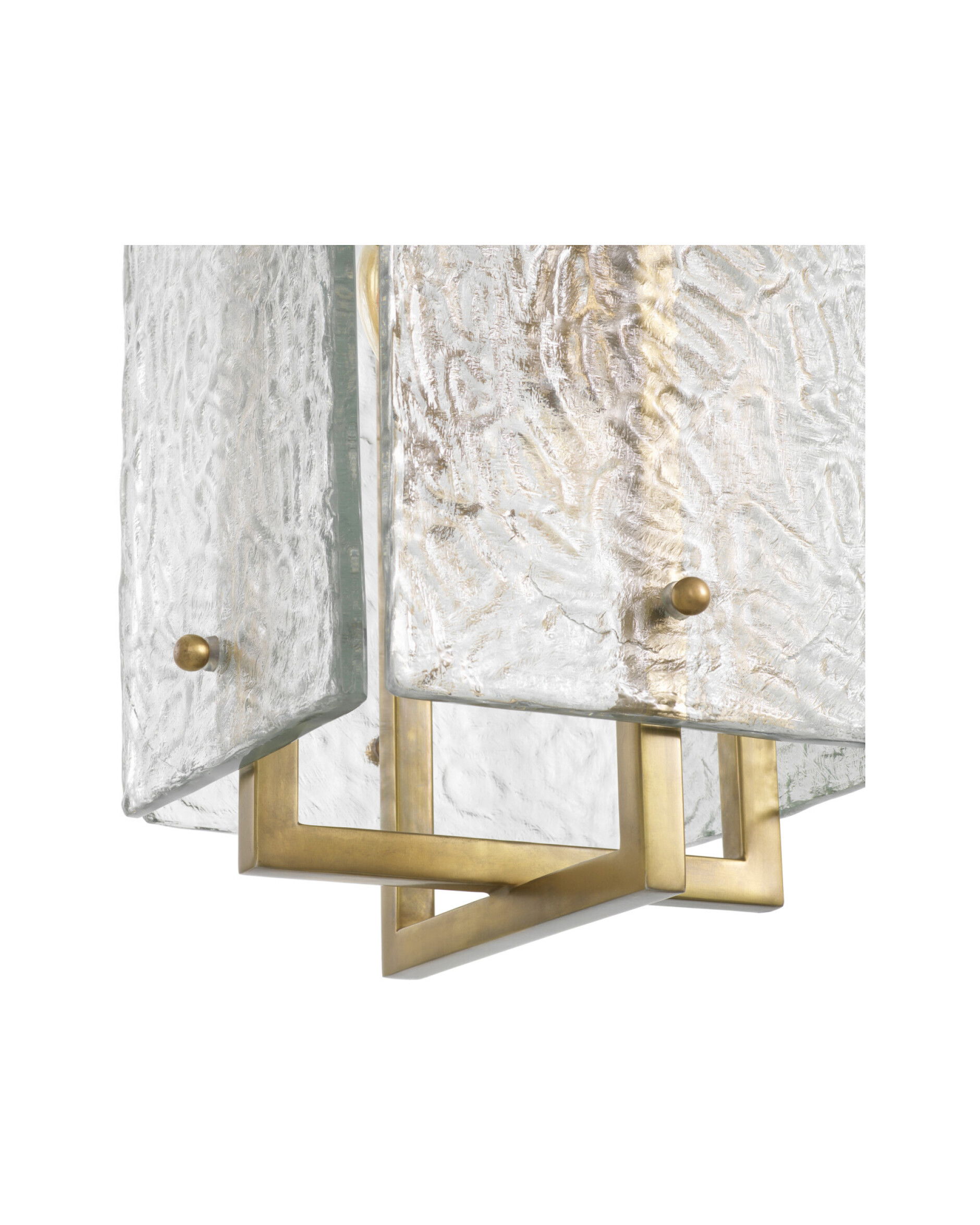 Solara plafondlamp messing