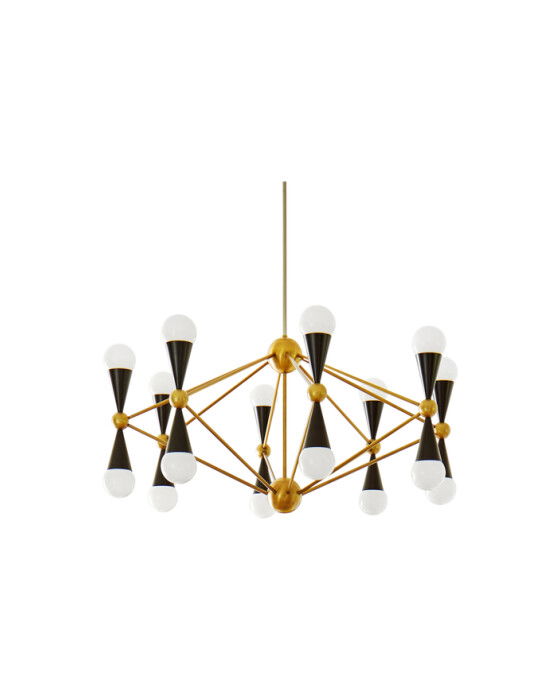 Caracas taklampa mässing/svart