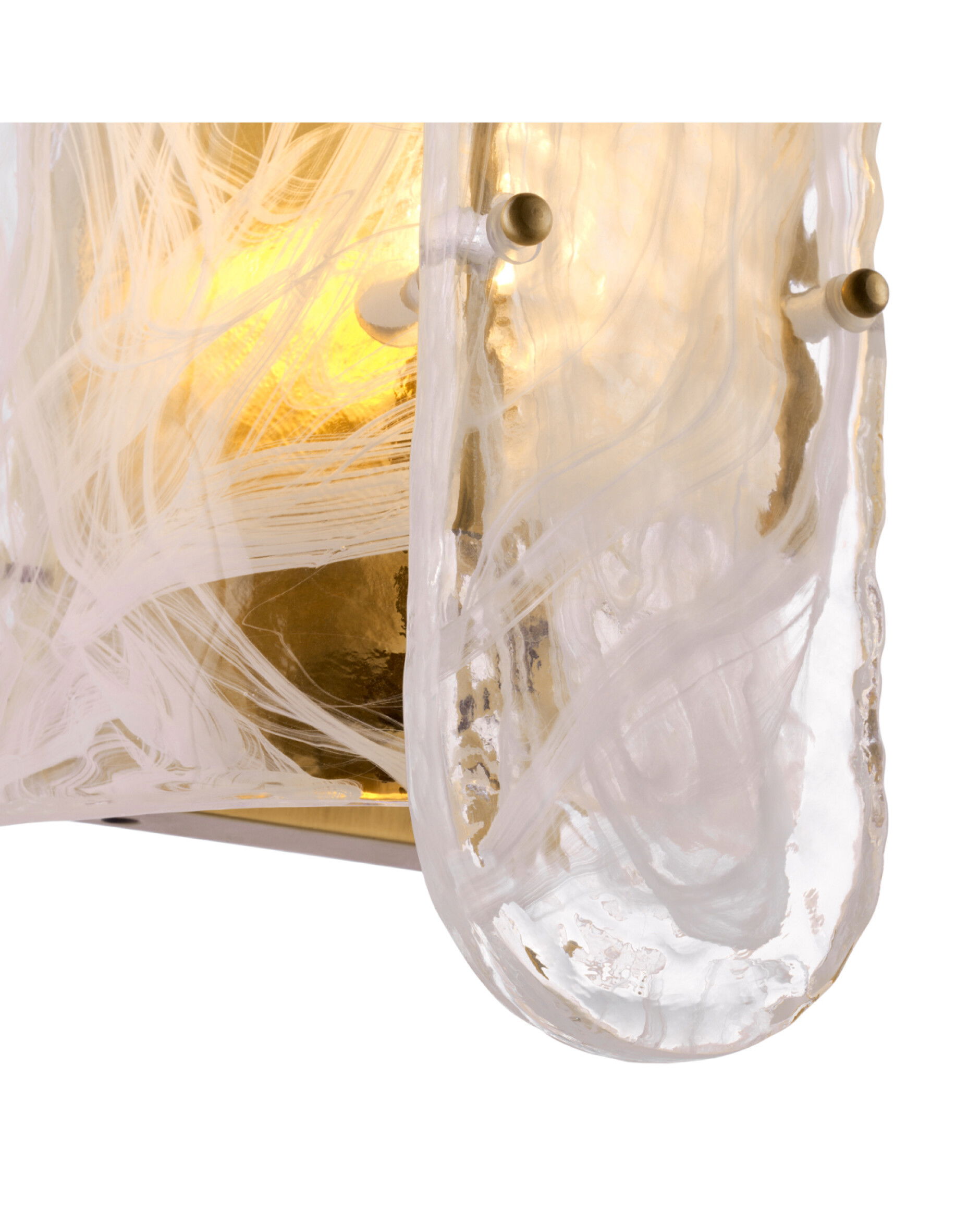 Ginnis vägglampa antik mässing