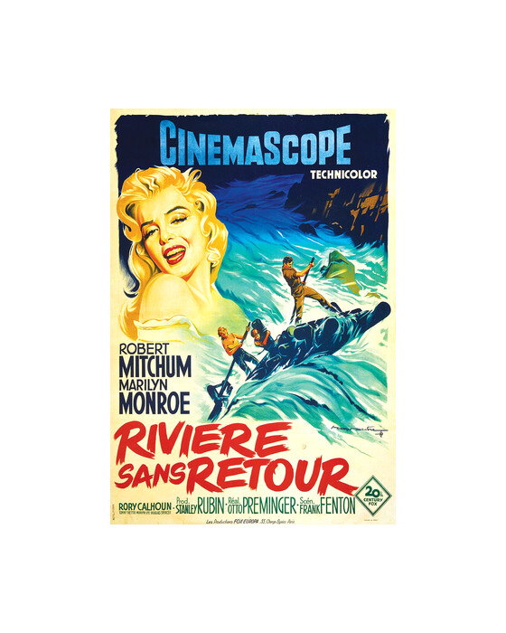 Affiche Cinéma RIVIÈRE SANS RETOUR - Poster Film 50x70 Cm - Neuf Sous Tube