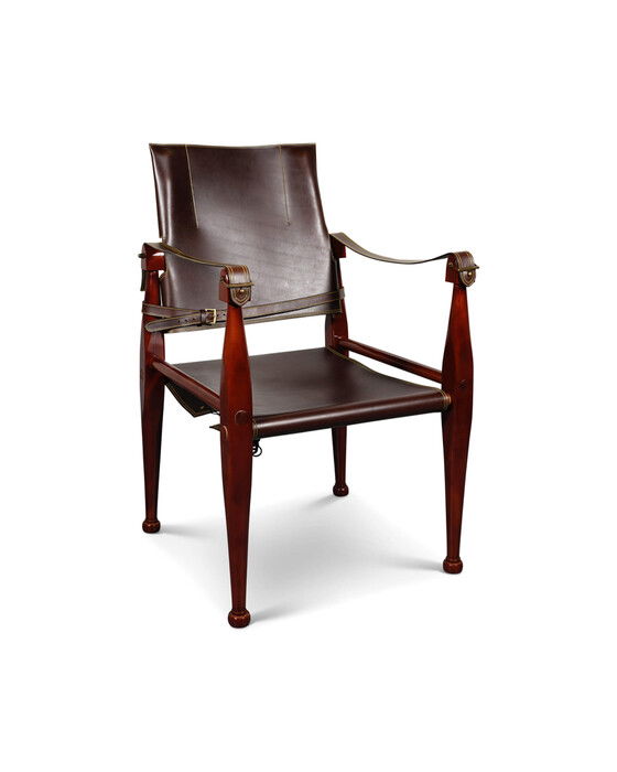 bridle stol läder brun