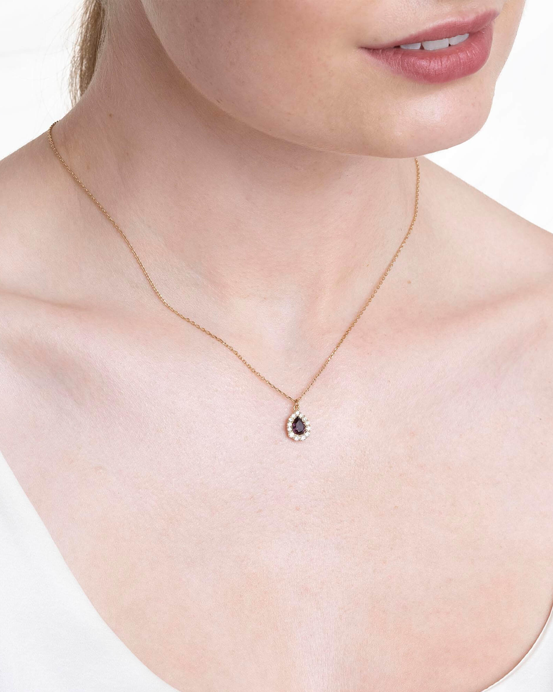 Amelie halsband amethyst