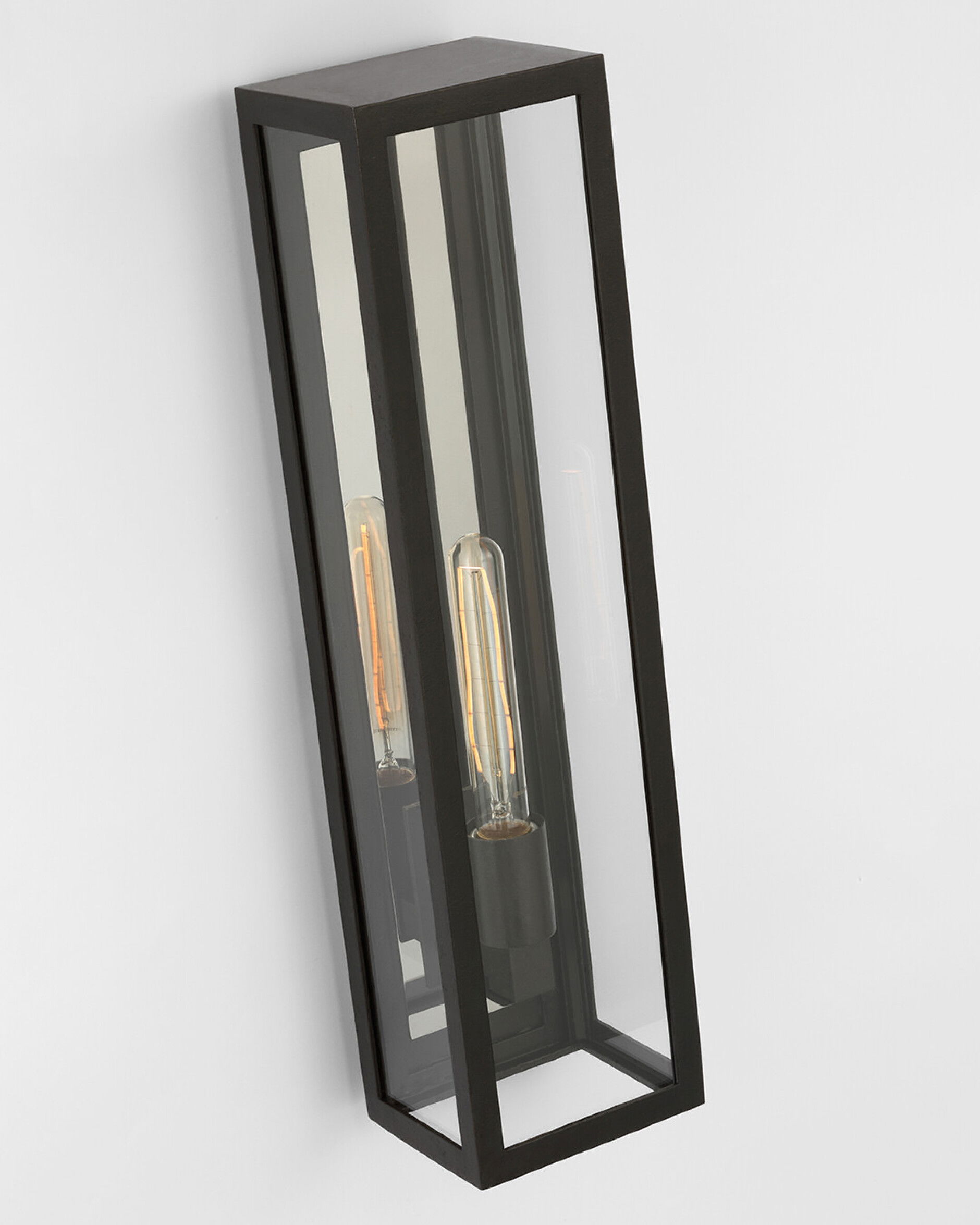 Fresno Tall vägglykta utomhus svart