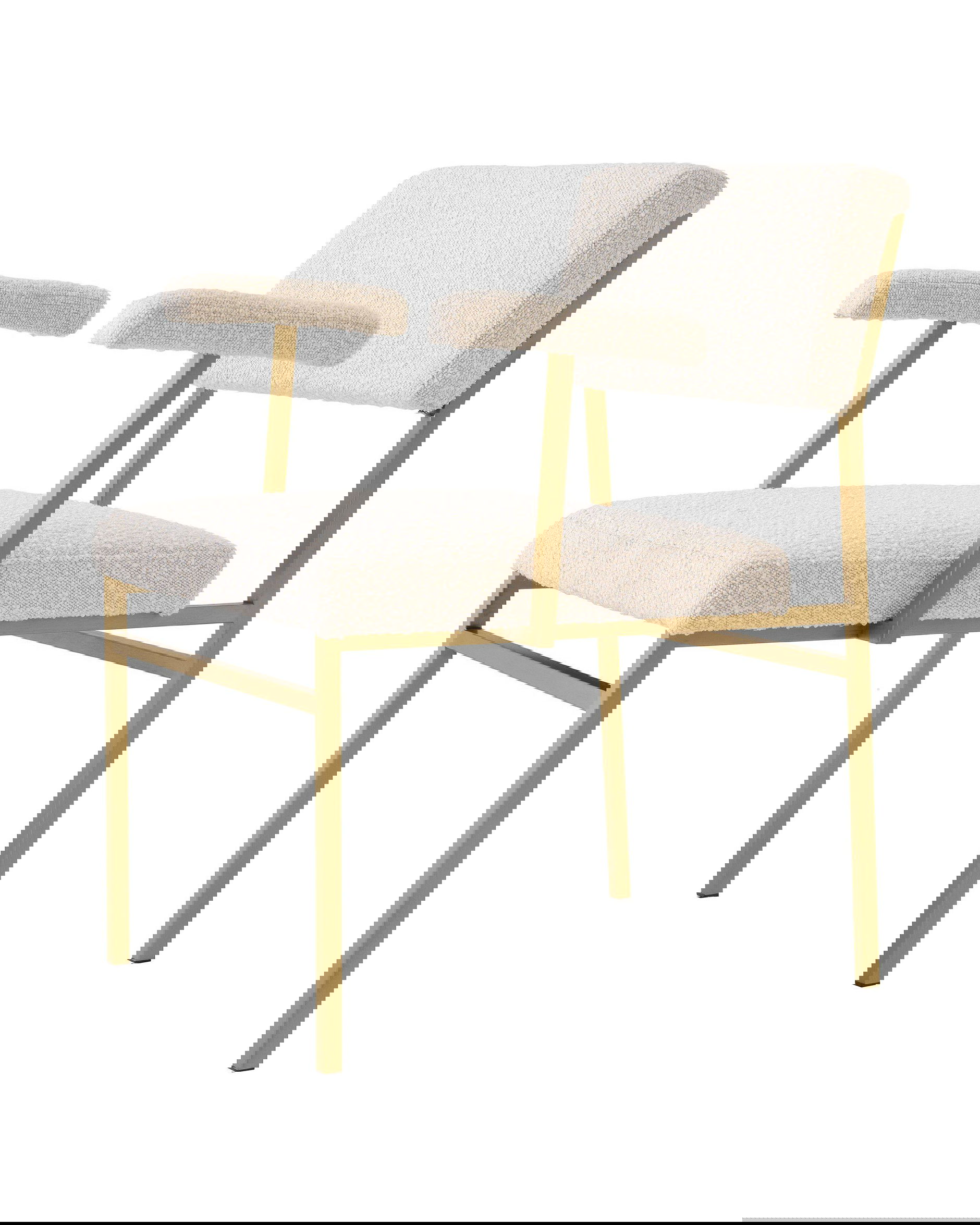 Dunmore stol bouclé cream