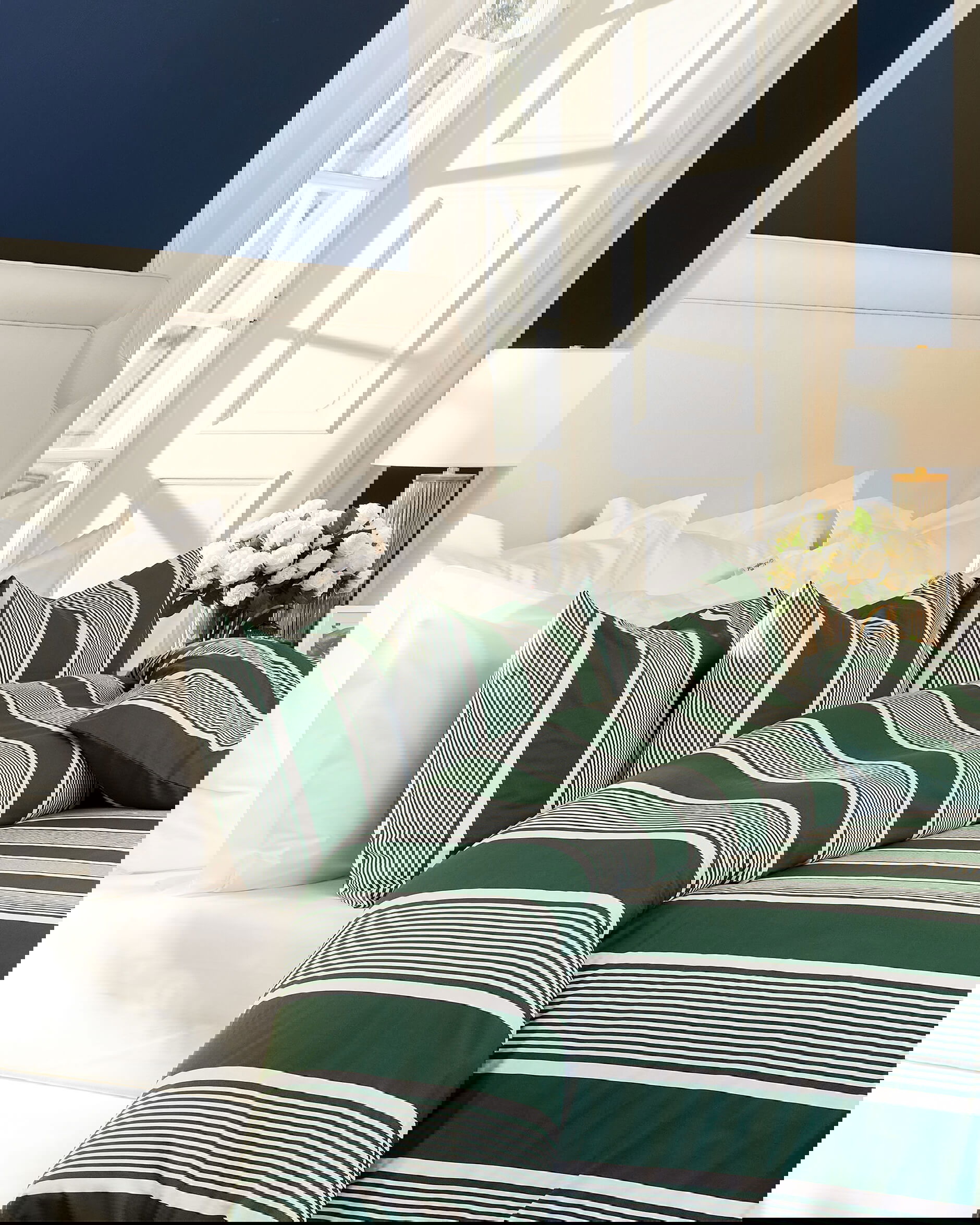 Louisville örngott grön 2-pack