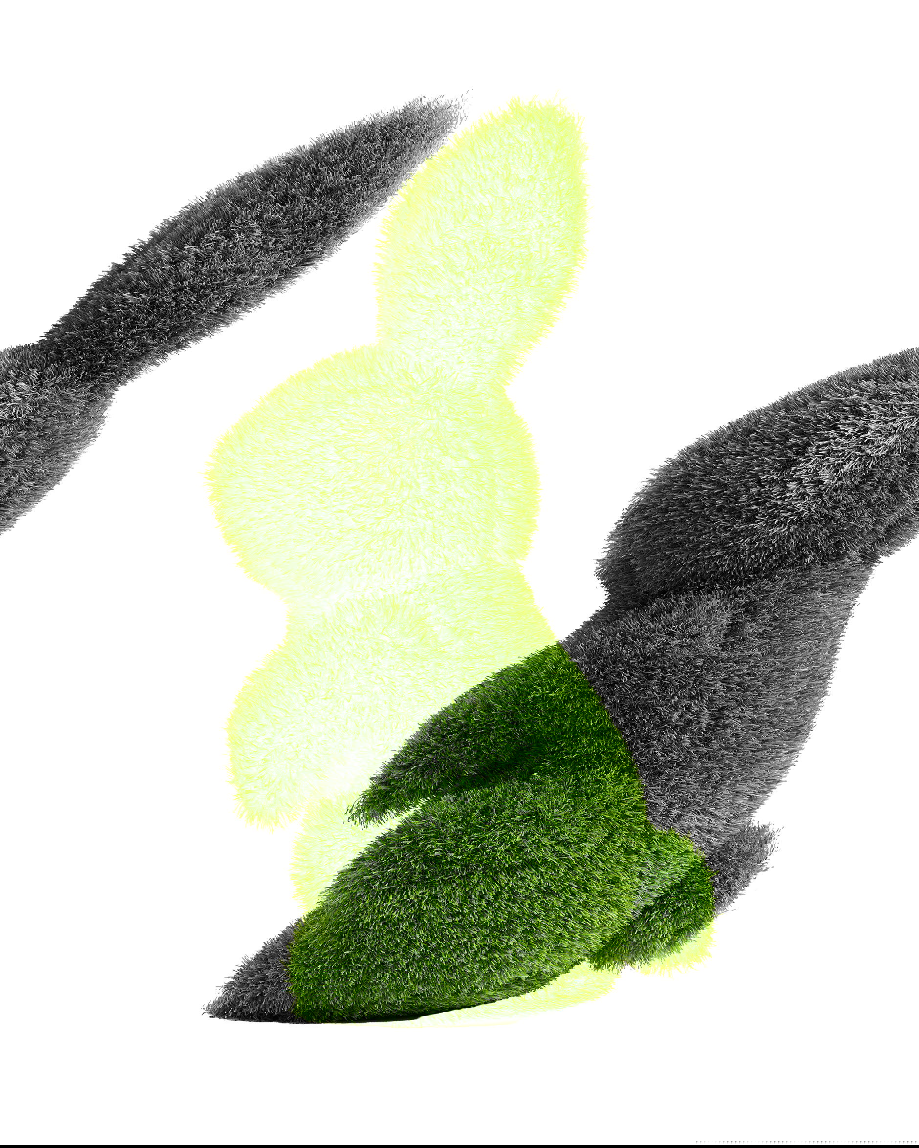 Topiary konijn decoratie