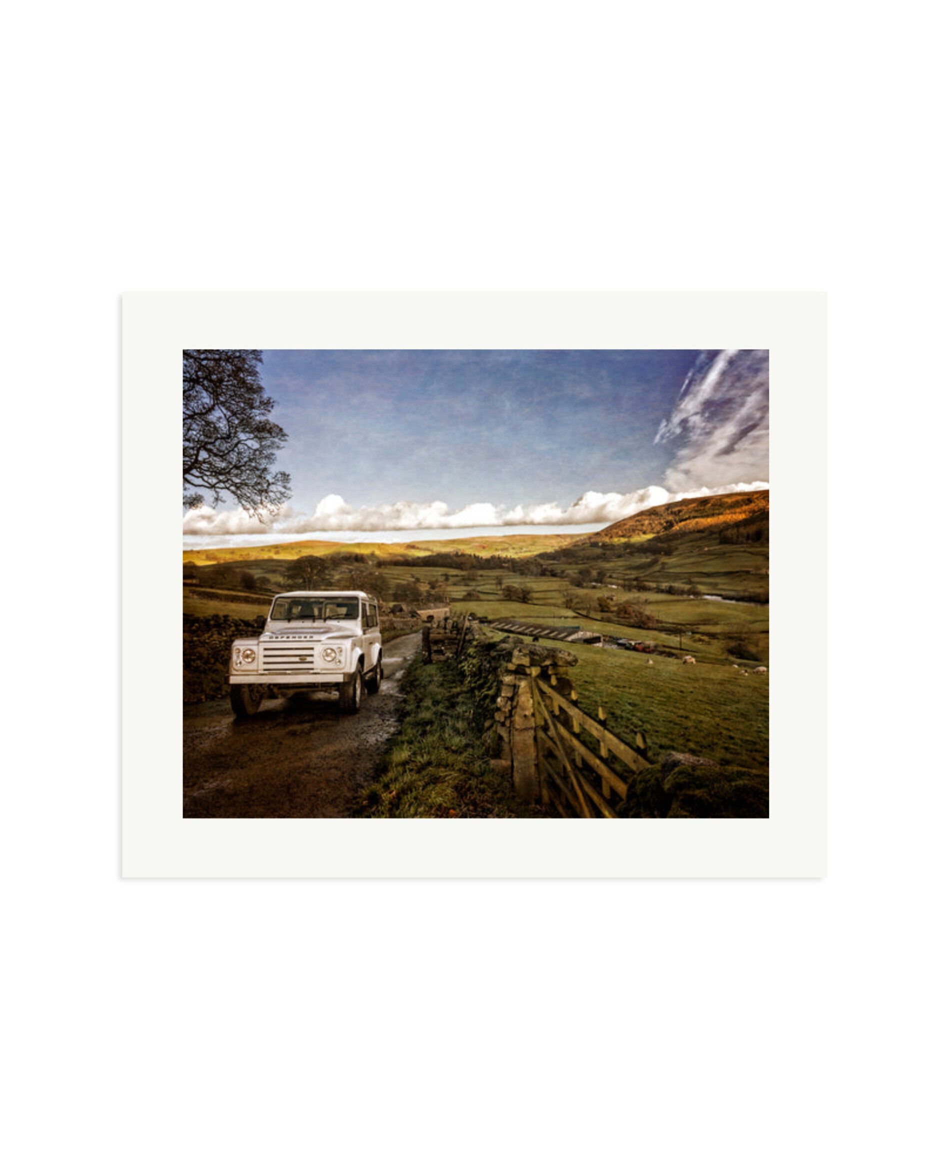 Defender 90 in the Dales Print Only / Large