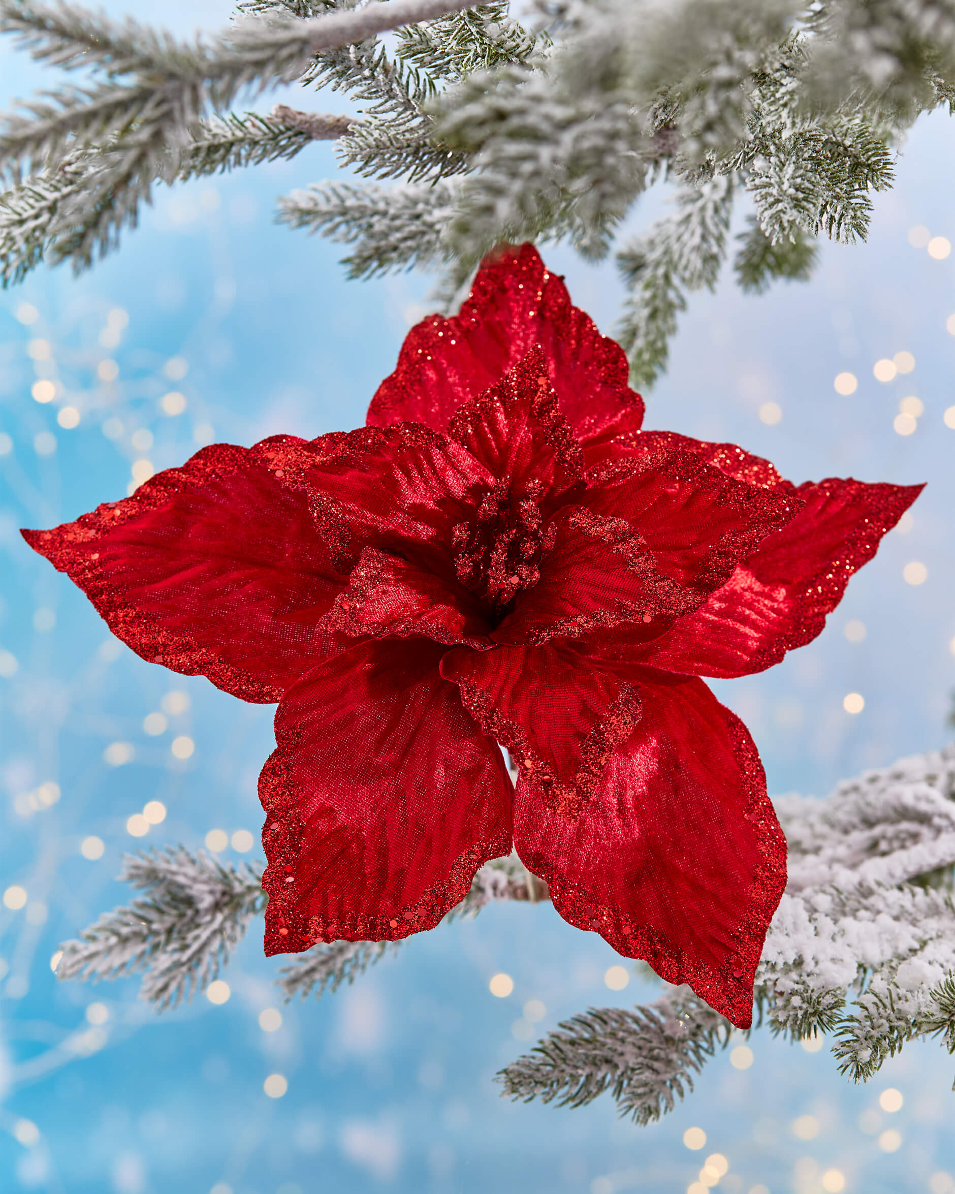 Simone blomma juldekoration röd