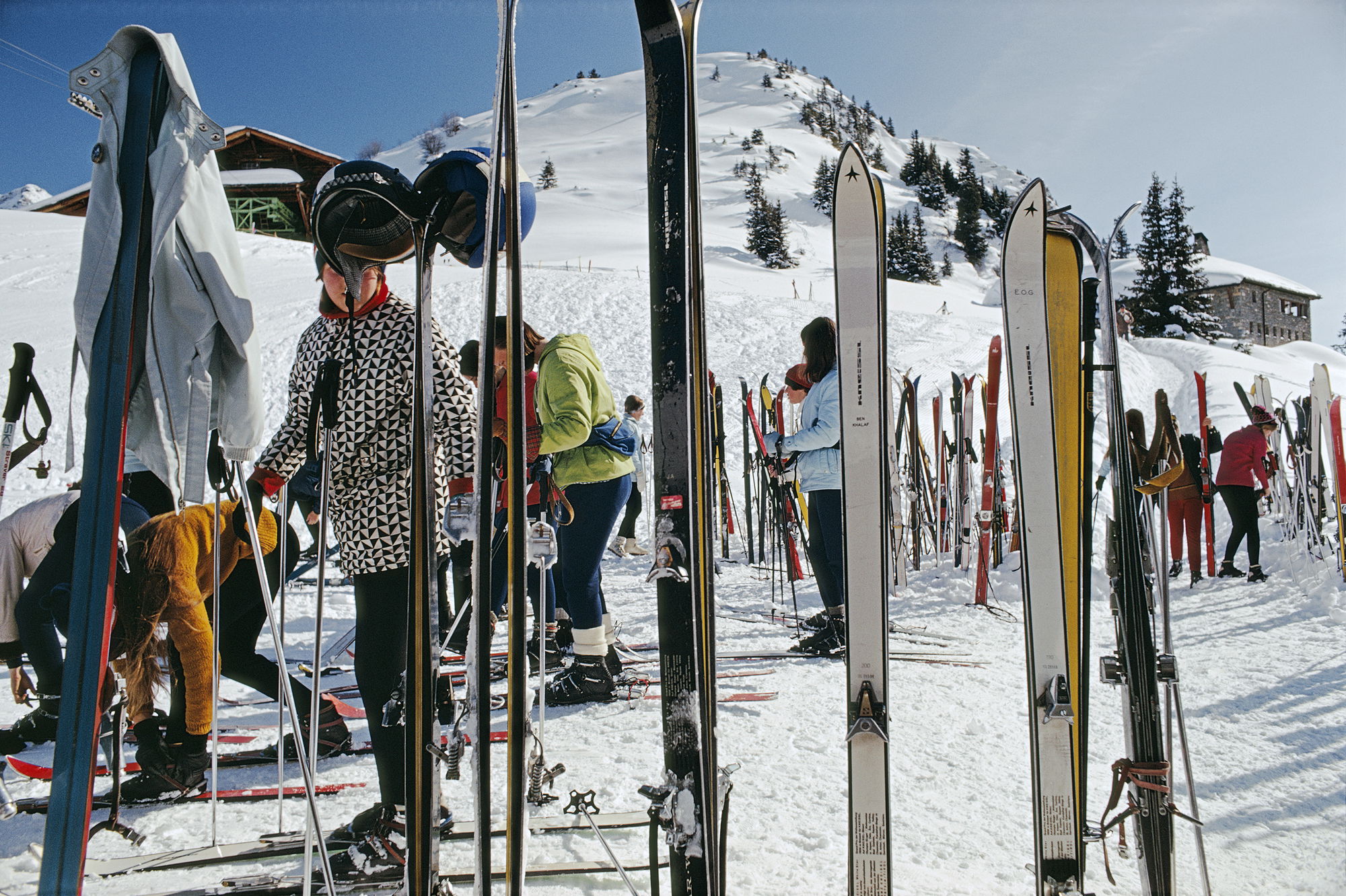 Skiers At Gstaad
