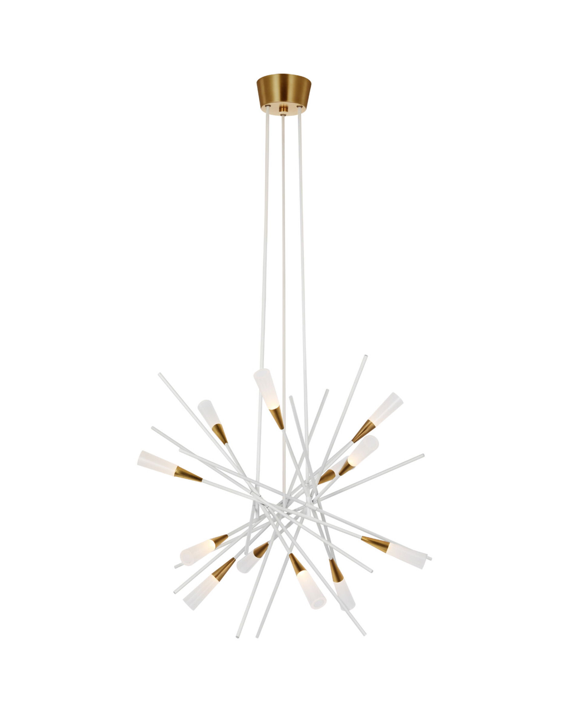 Stellar Chandelier White Medium