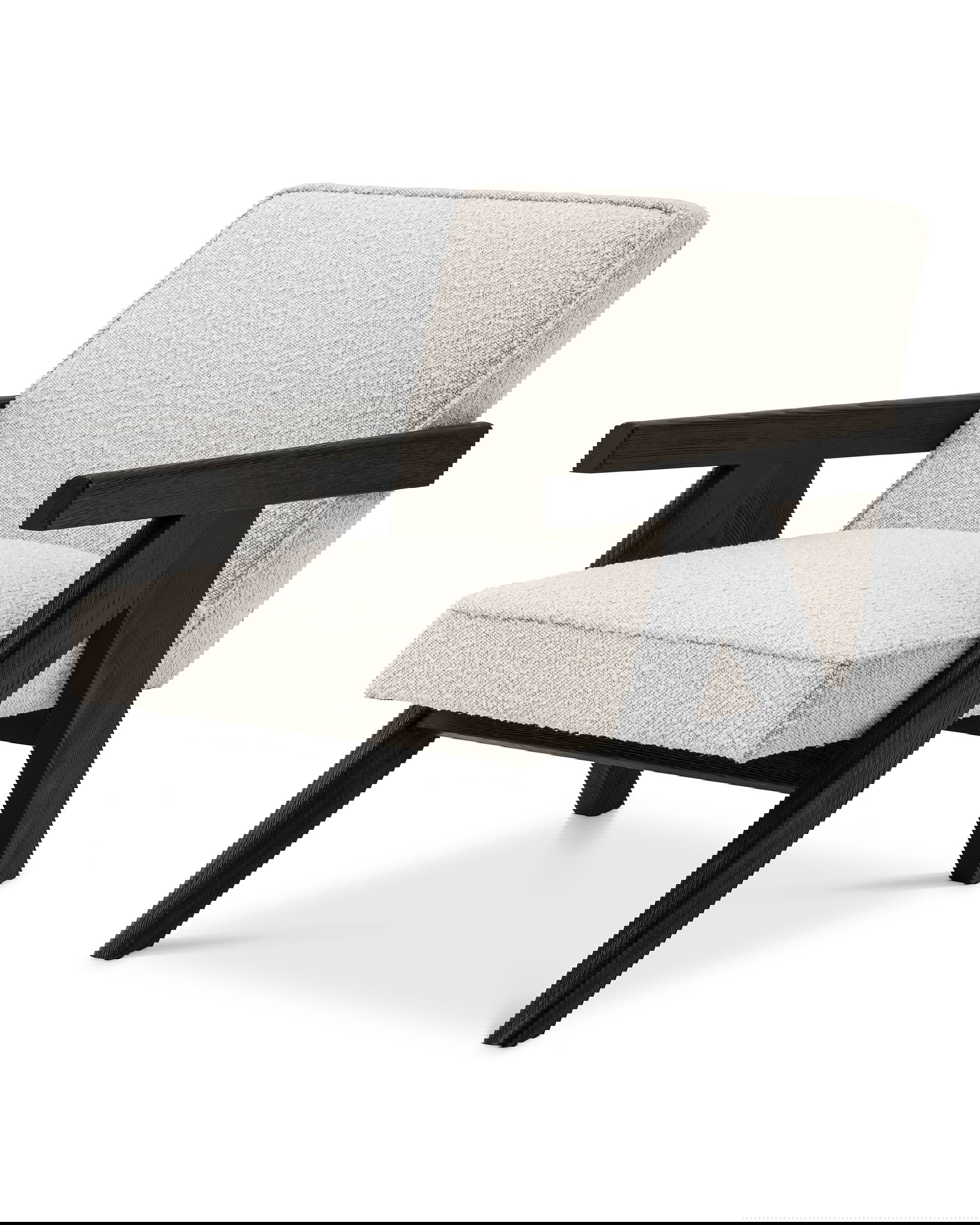 Greta fåtölj bouclé cream