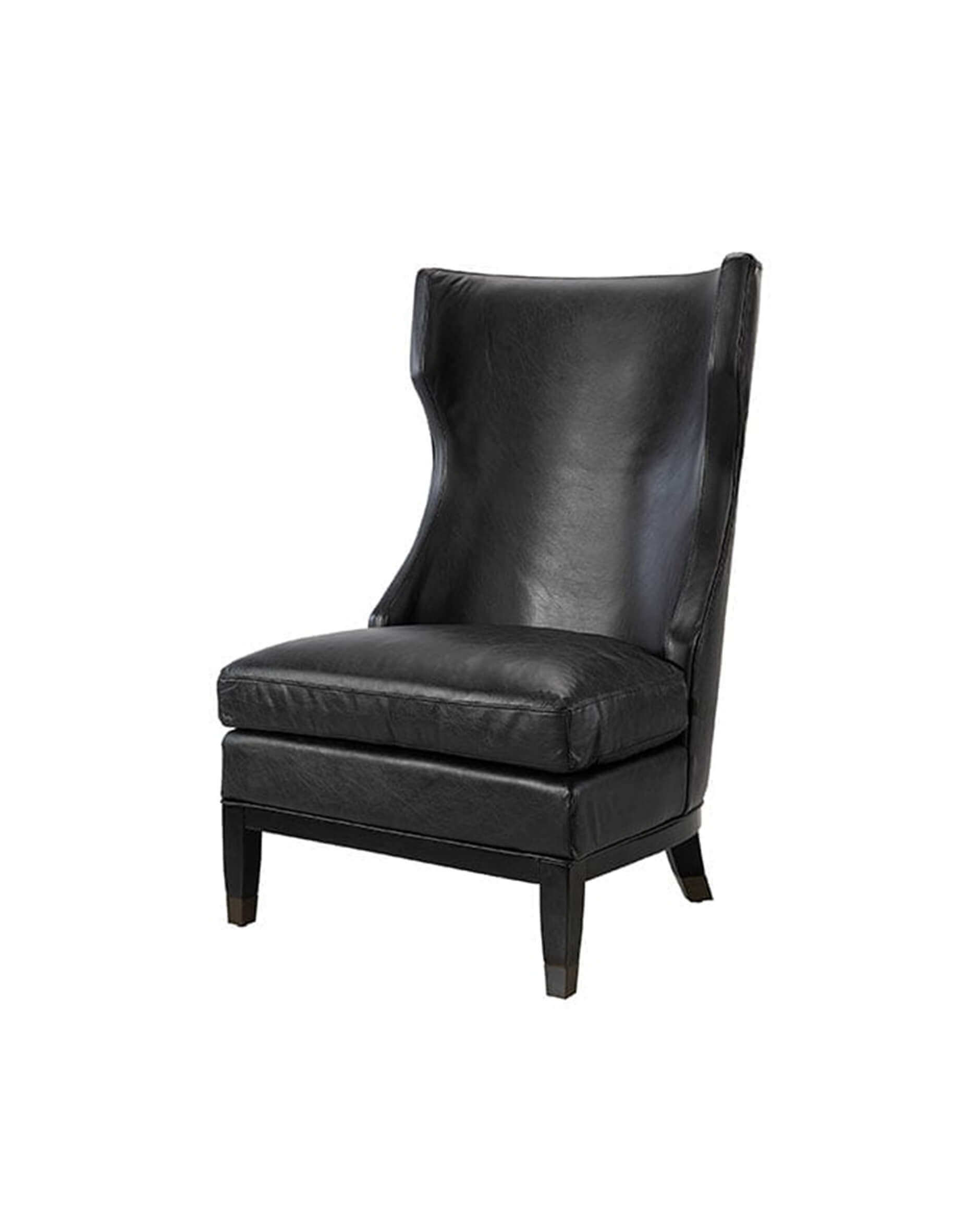 Reed skinnfåtölj mountain black