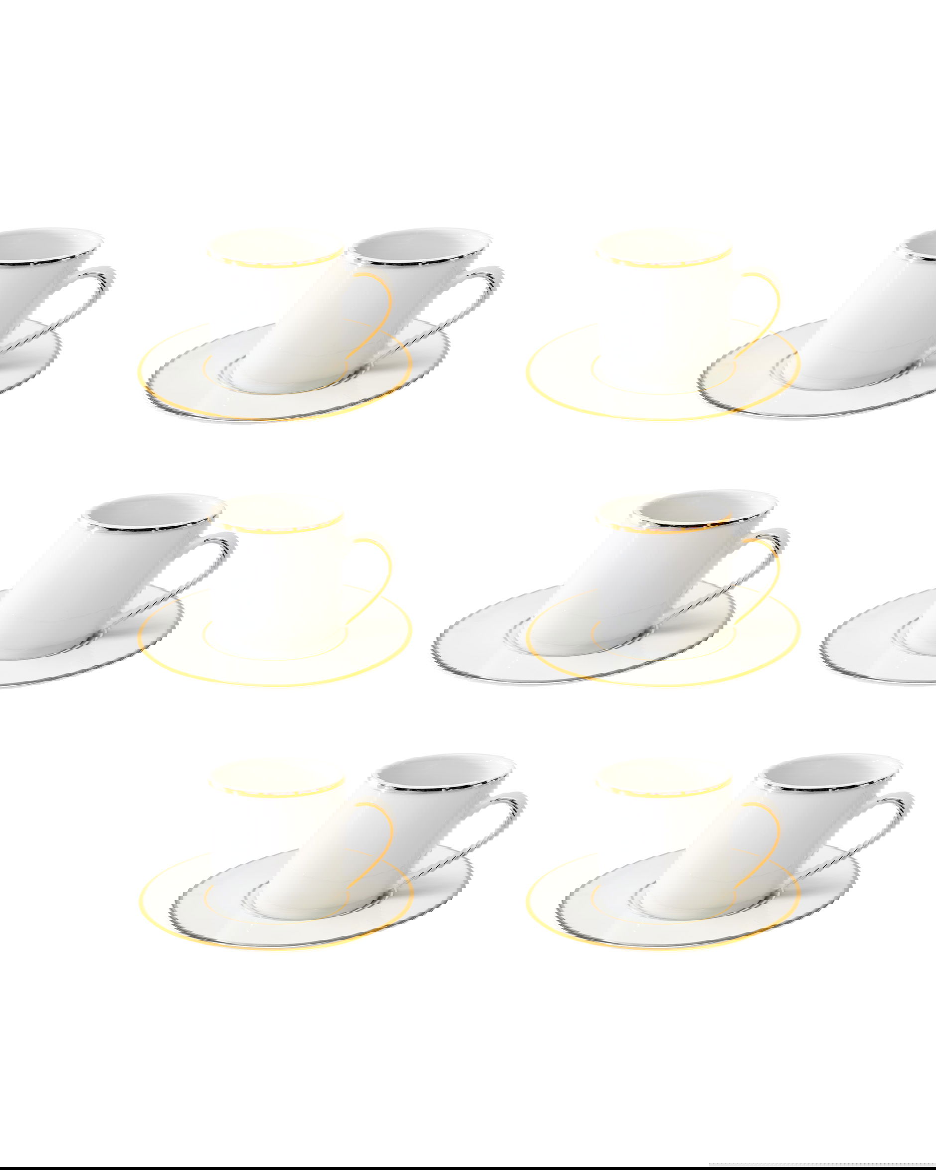 Fairmont espressokopp vit 6-pack