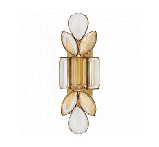 null - Lloyd Large Jeweled Sconce Soft Brass