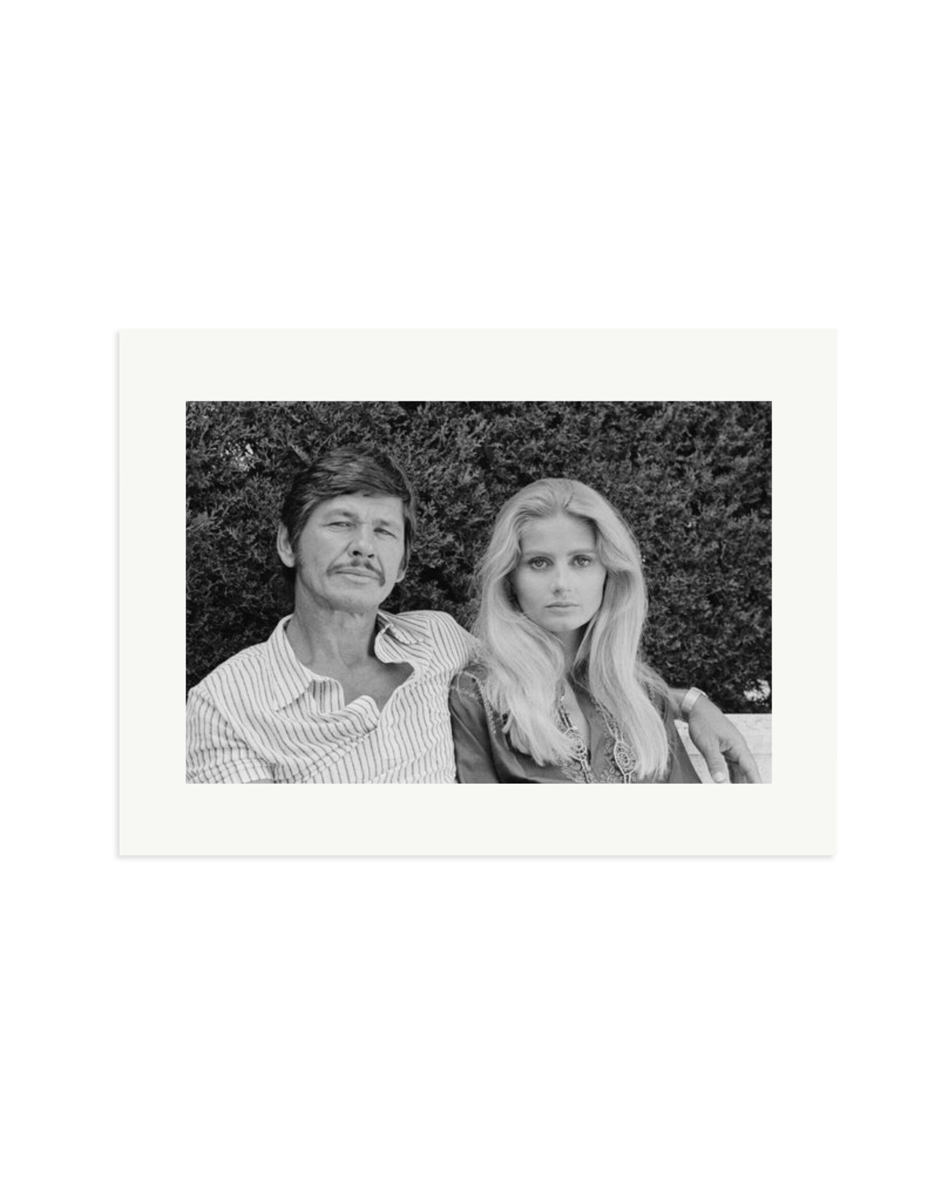Charles Bronson and Jill Ireland Print Only / XL