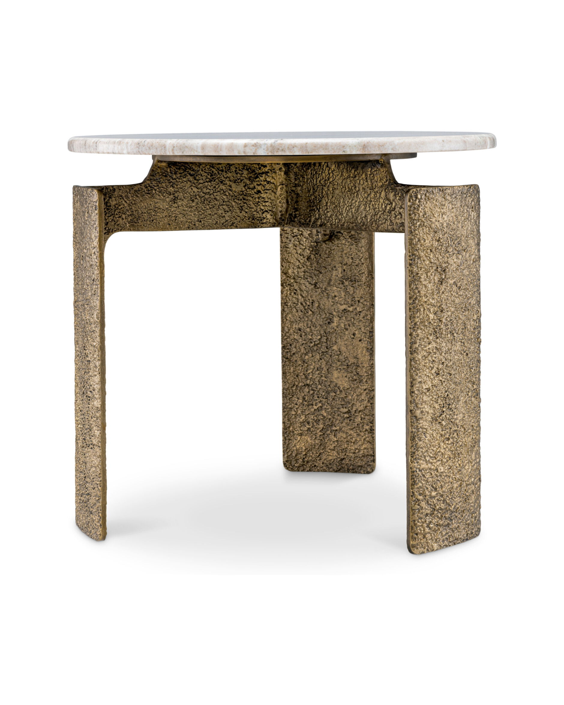 Bodega Side Table Vintage Brass