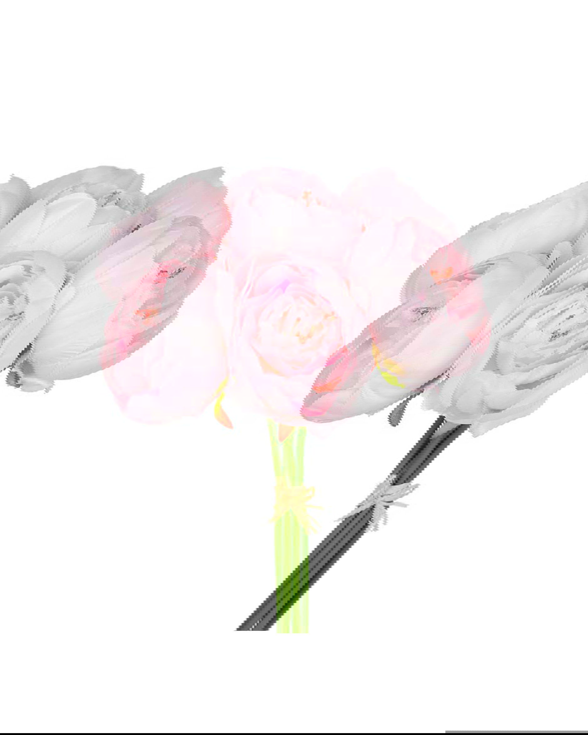 Pioenboeket kunstbloemen roze