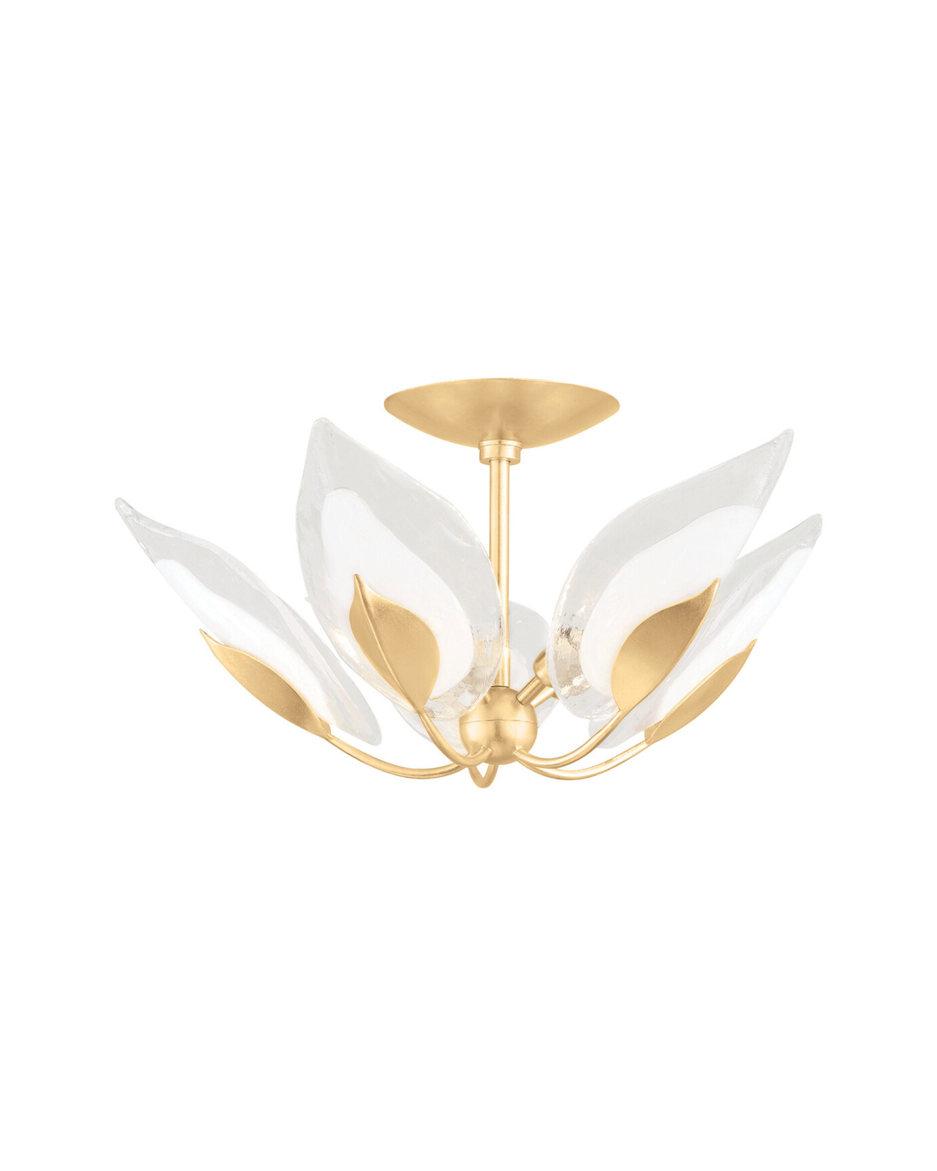 Blossom Semi Flush Gold Leaf