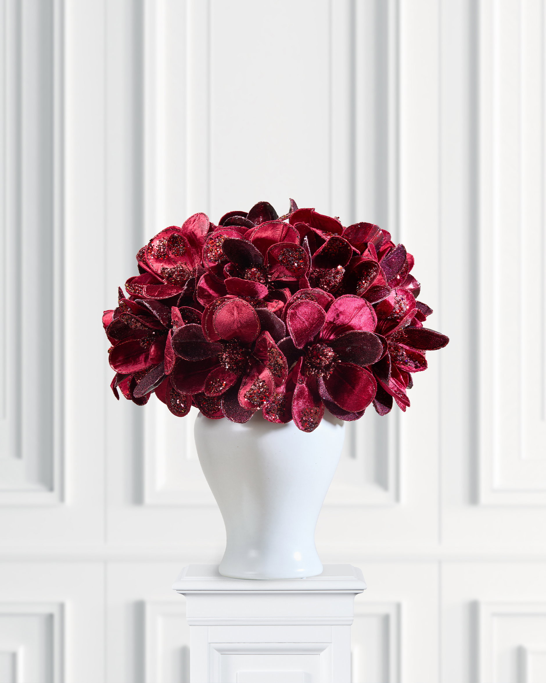 Magnolia Decorative Branch Burgundy