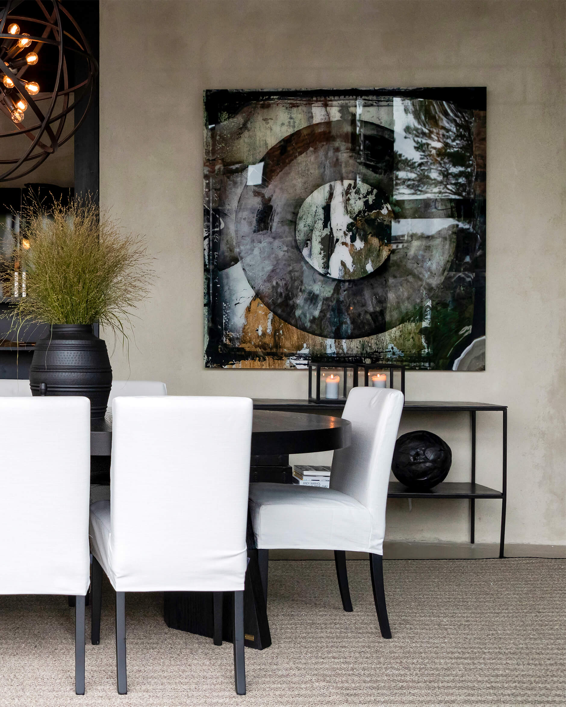 Abstract Circle Brown