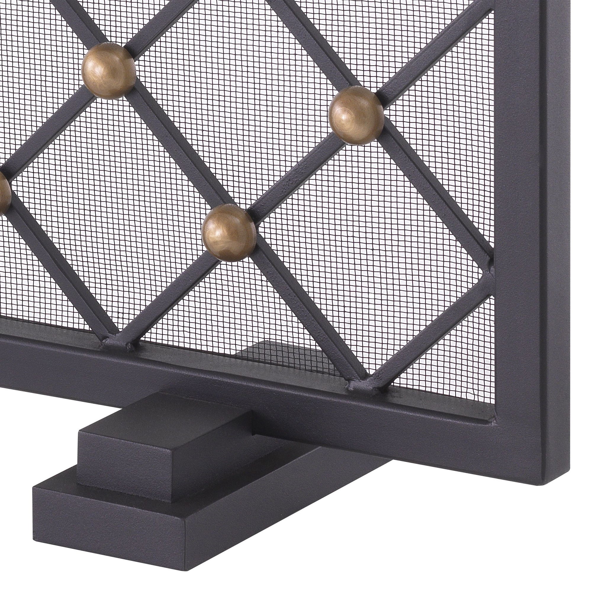 Verdun Fire Screen Black