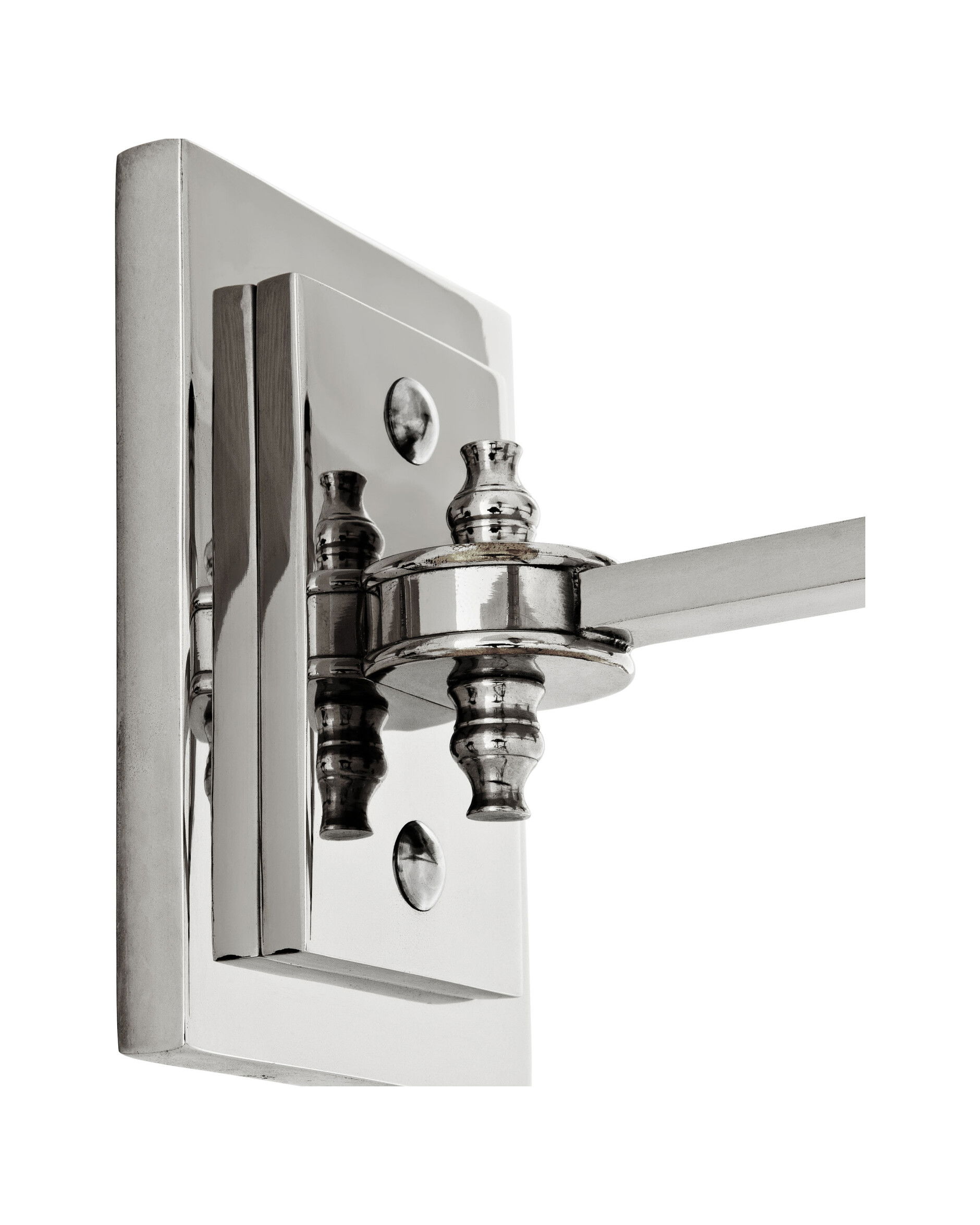 Lexington vägglampa dubbel nickel/svart