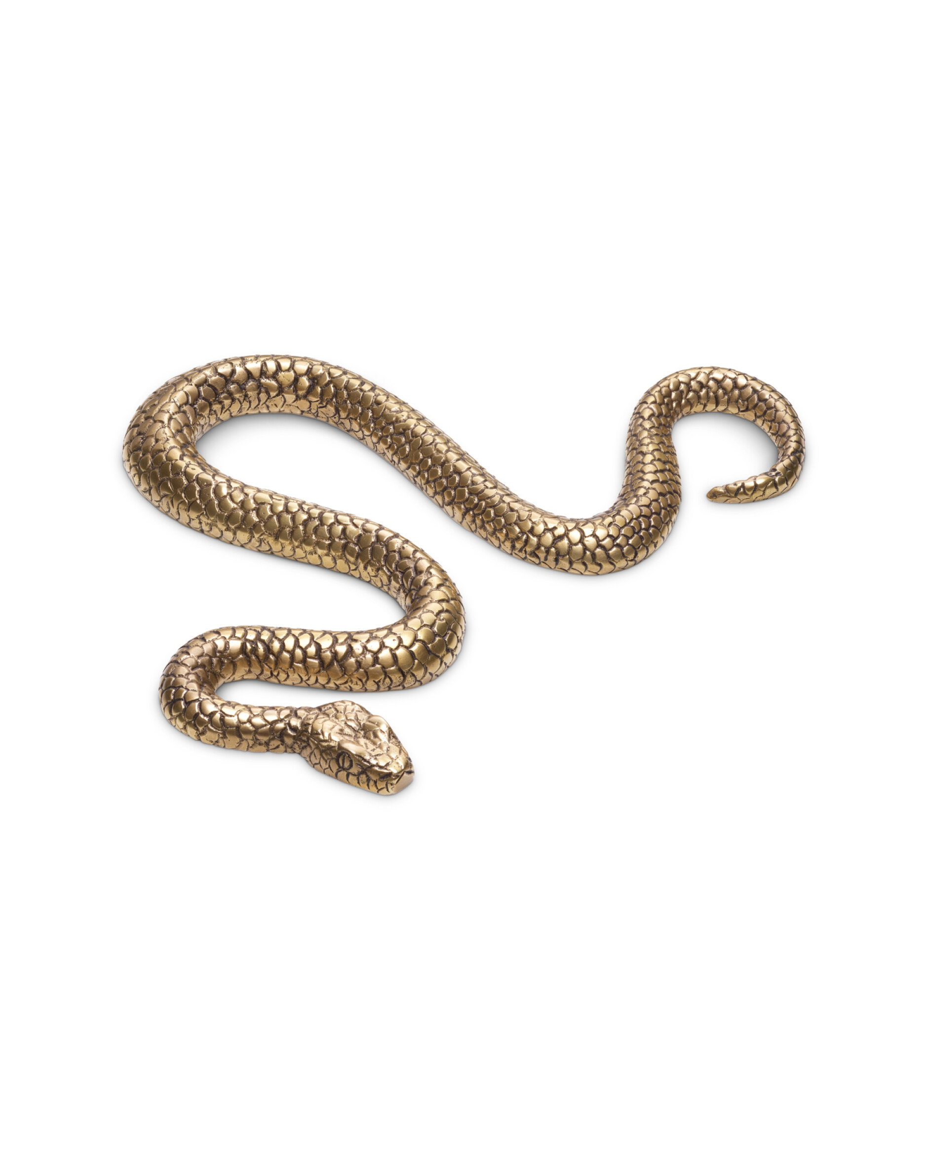 Serpent Decoration Vintage Brass