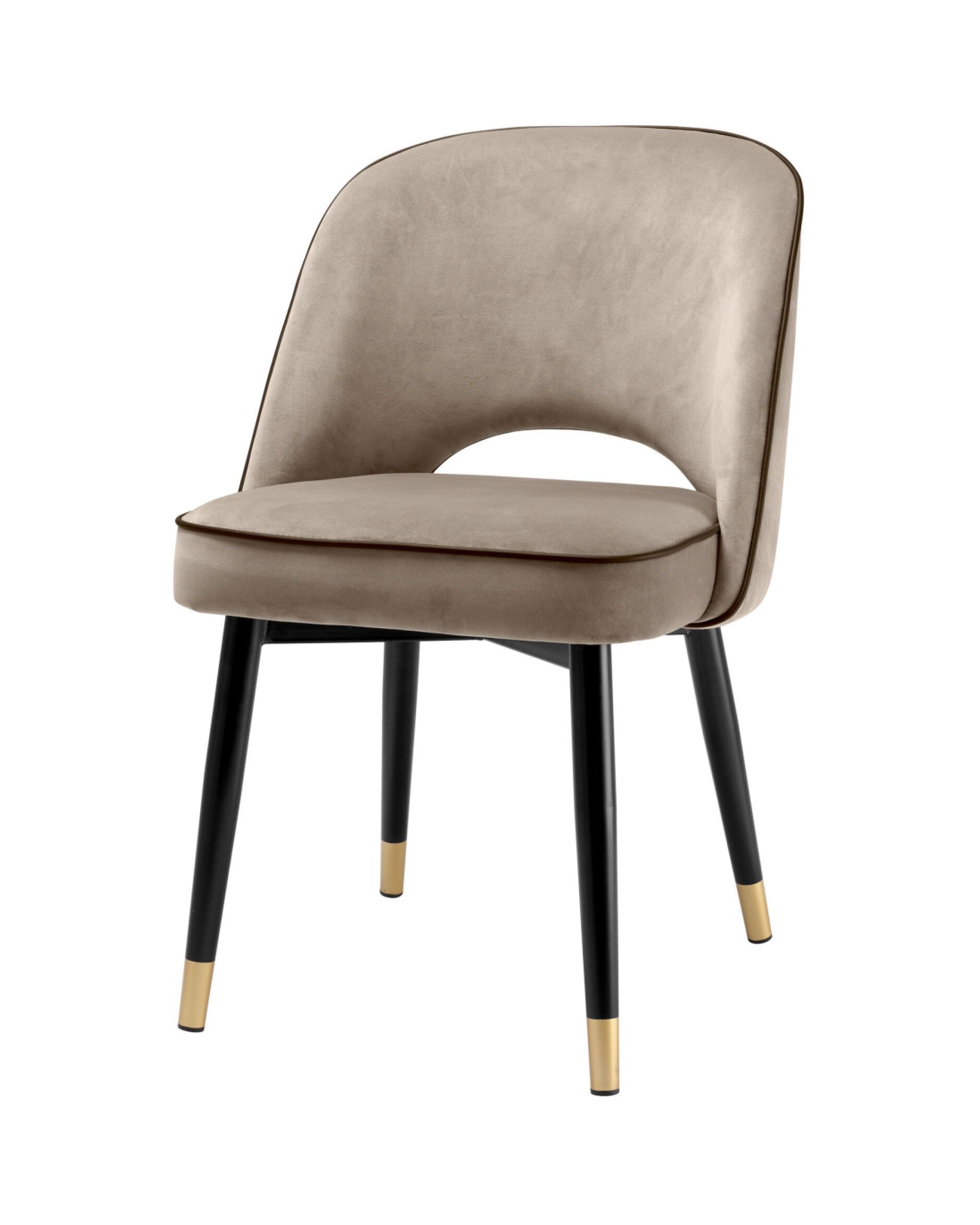 Cliff Dining Chairs Savona Greige Velvet Set of 2