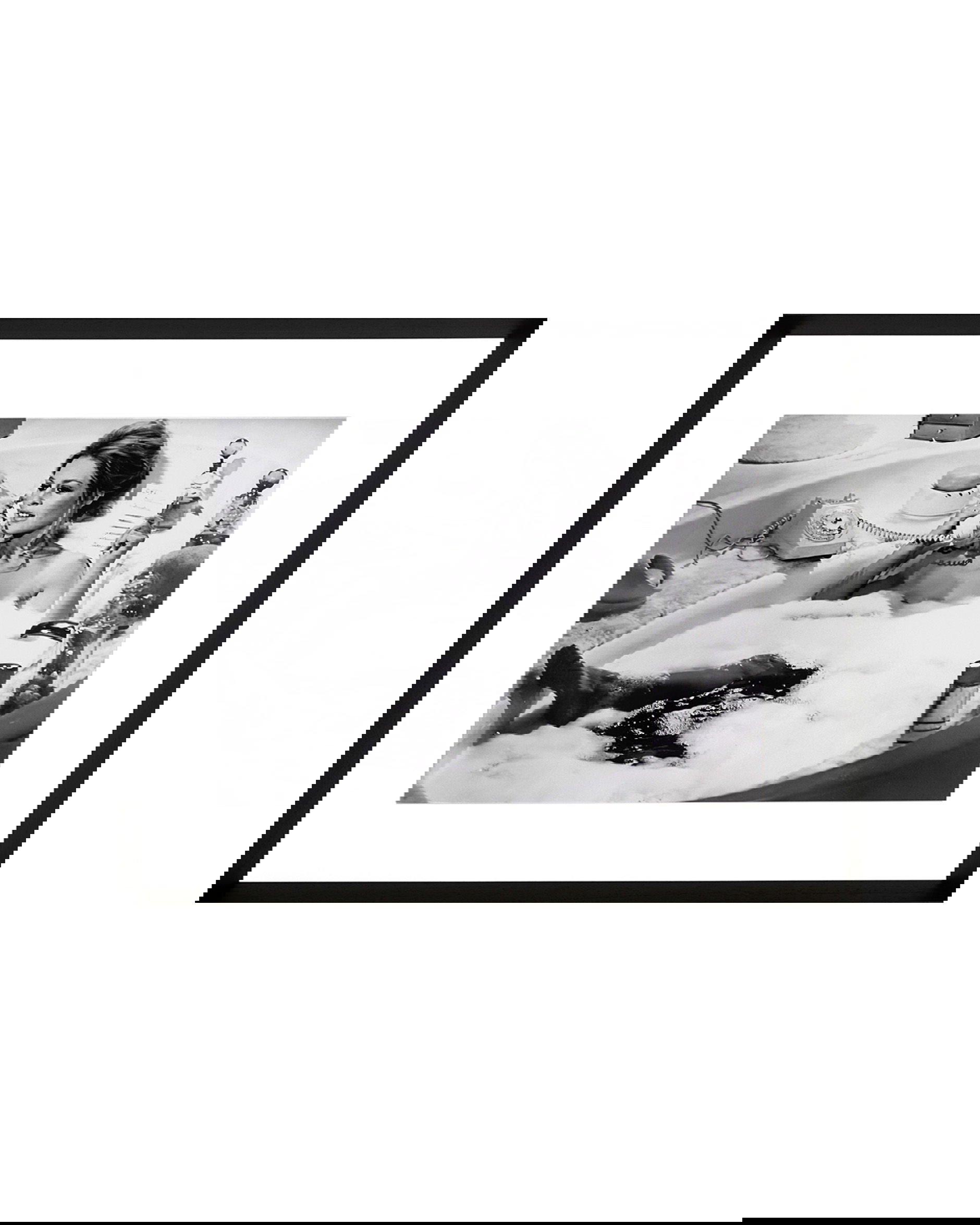 Brigitte Bardot Enjoying a Bubble Bath