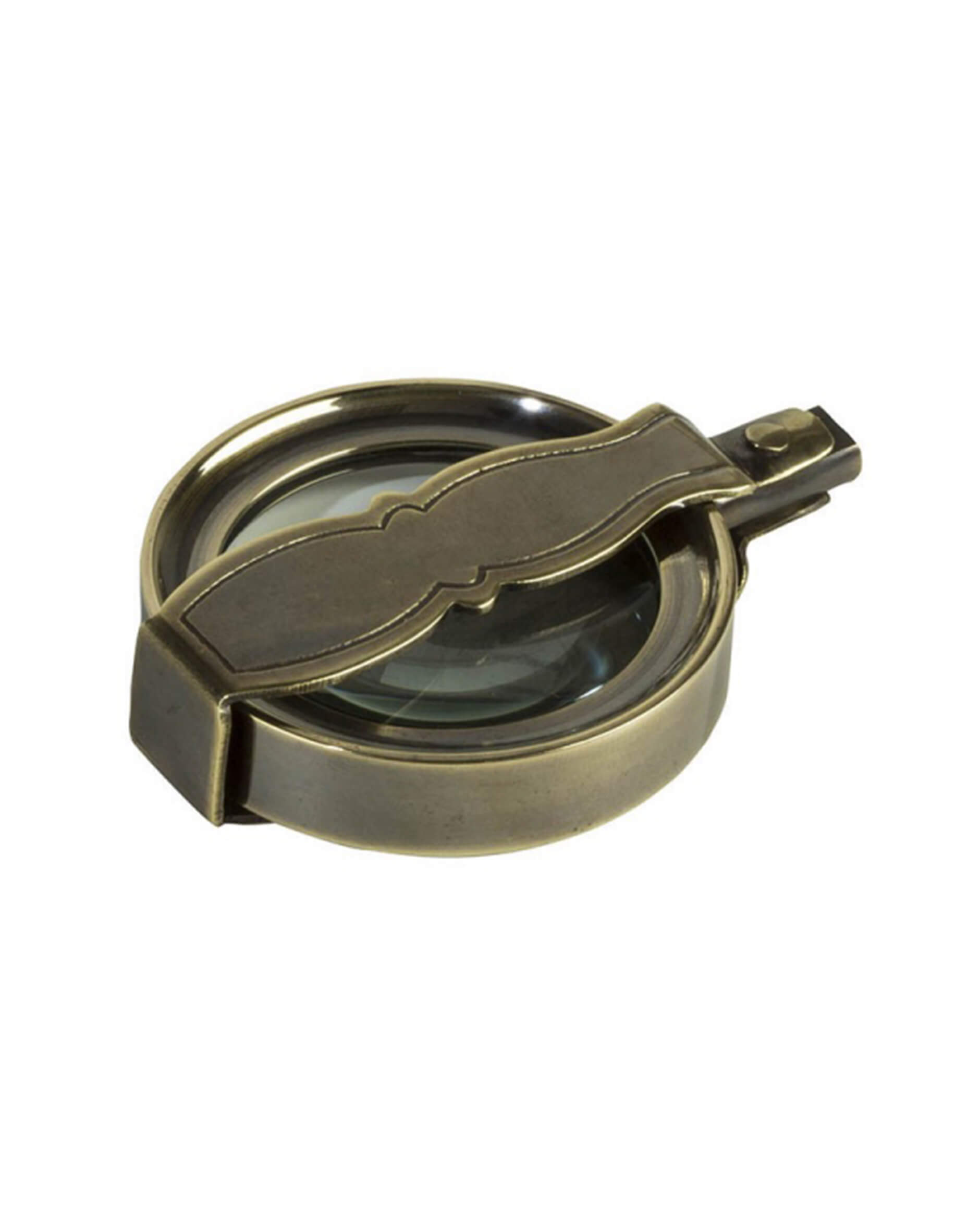 Vintage-matkasuurennuslasi, pronssi