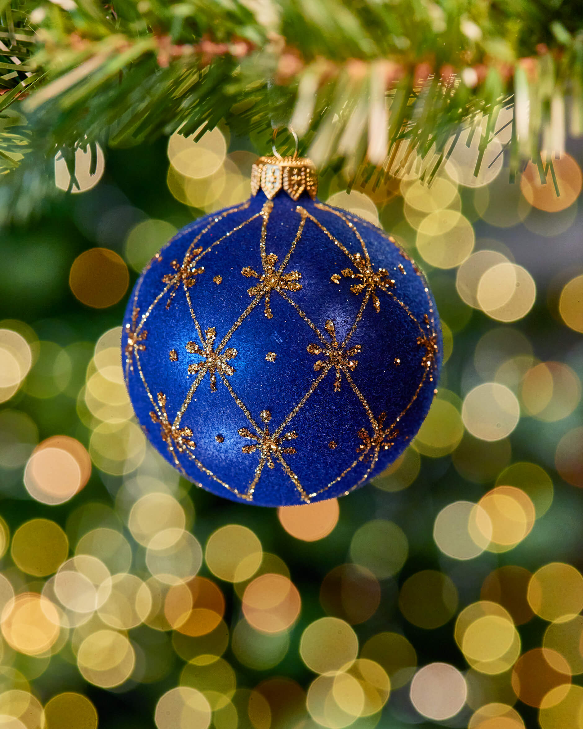 Amanda-joulupallo, sininen