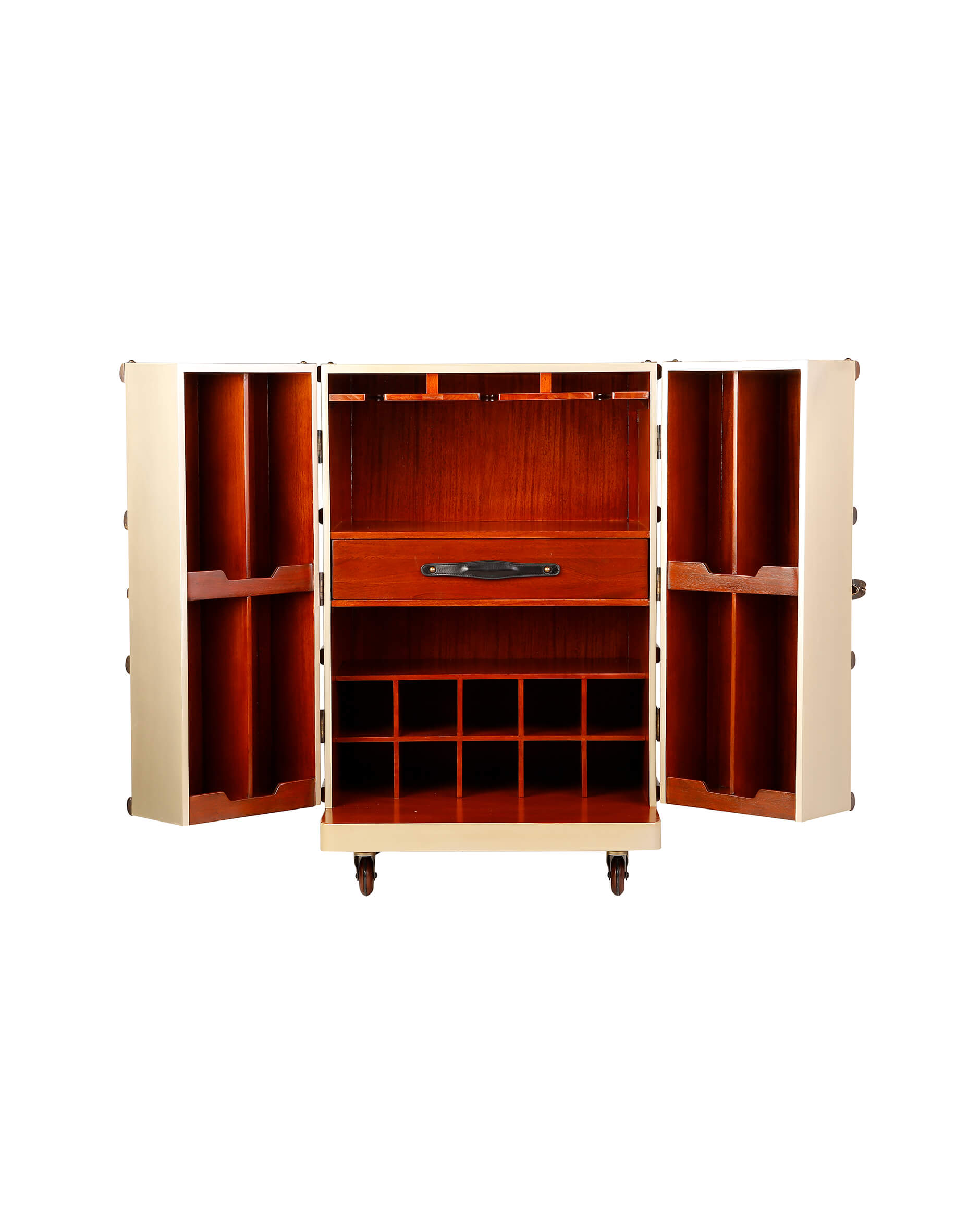 Polo Club barskåp champagne