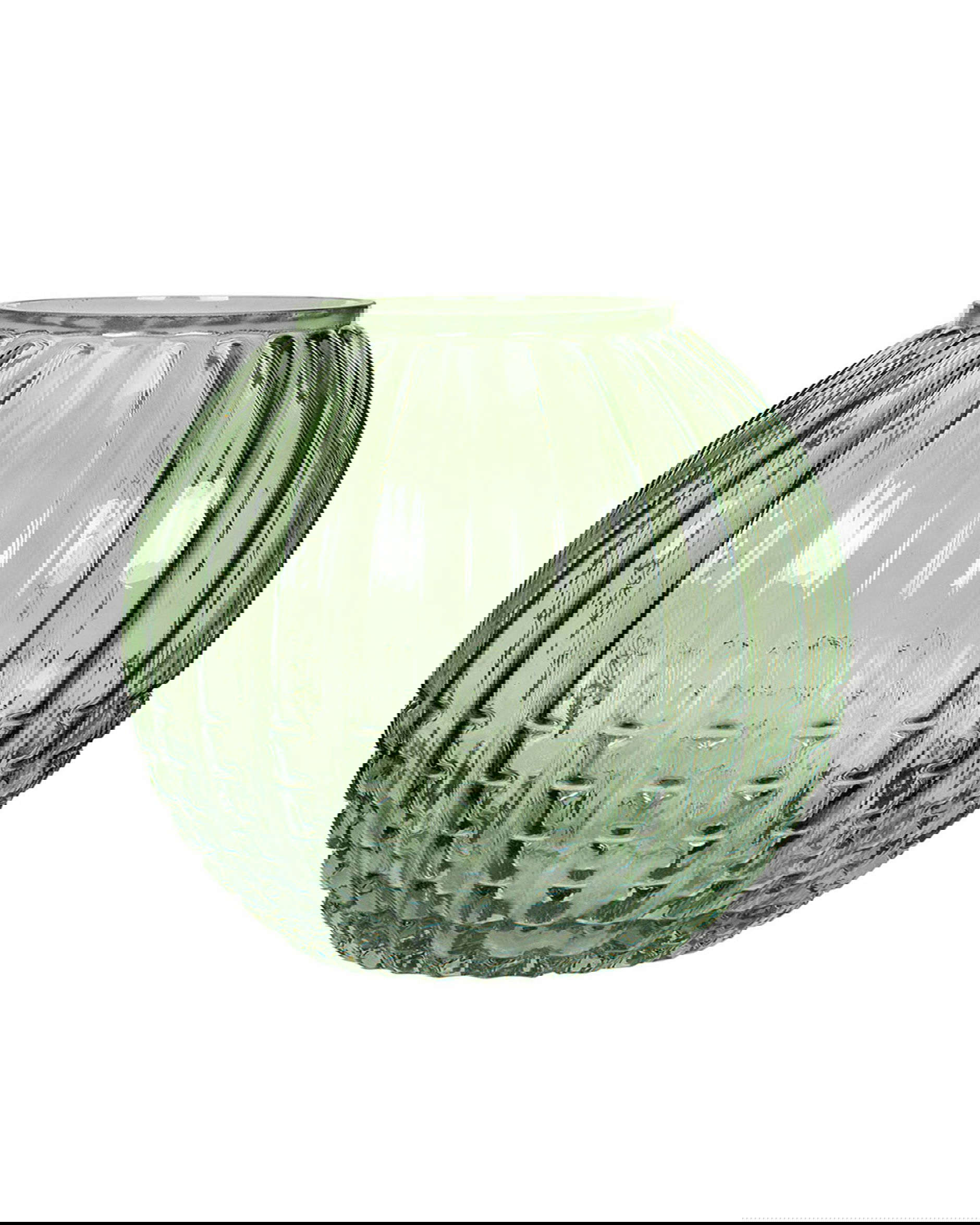 Willow glazen vaas groen