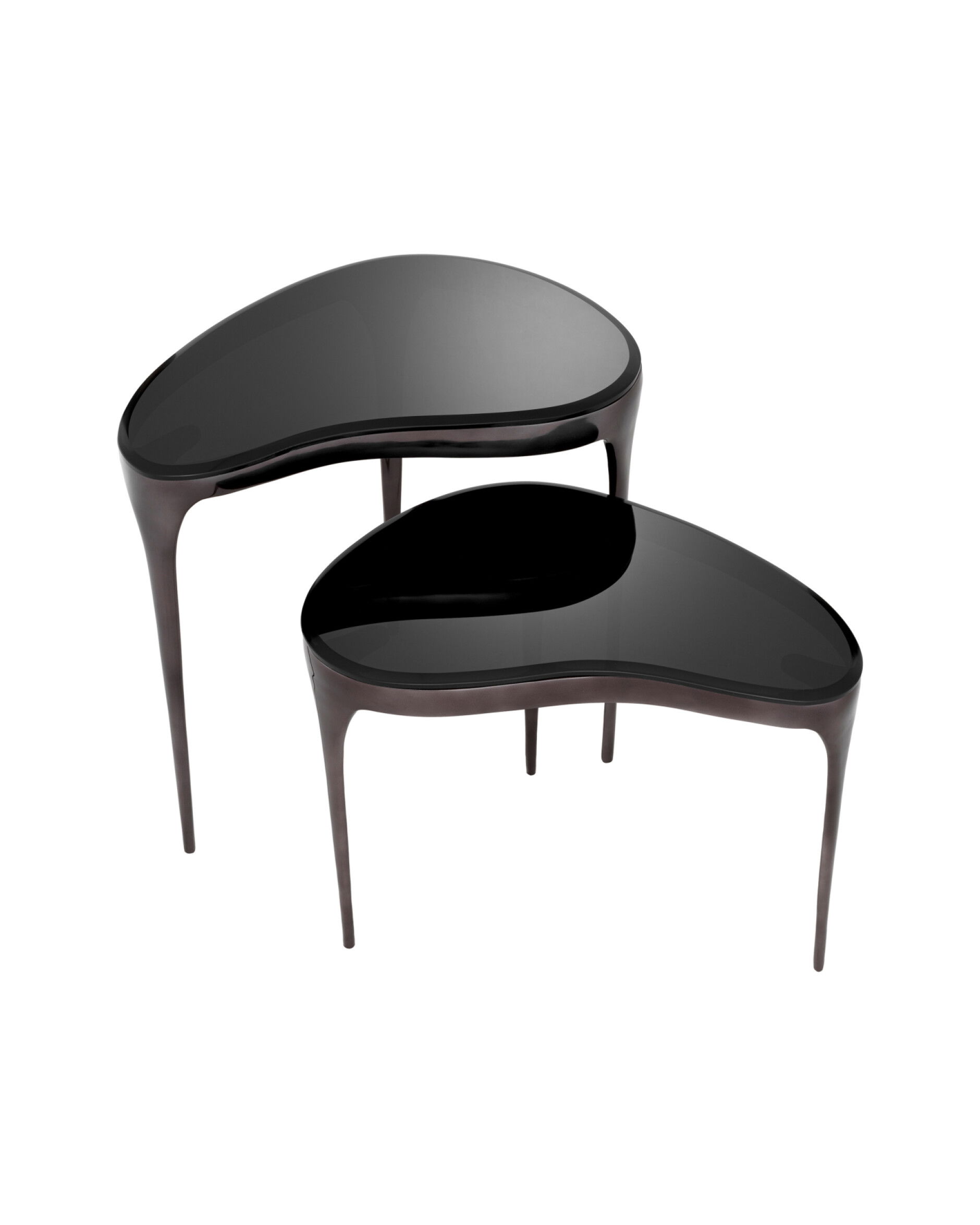 Zena sidobord svart 2-set