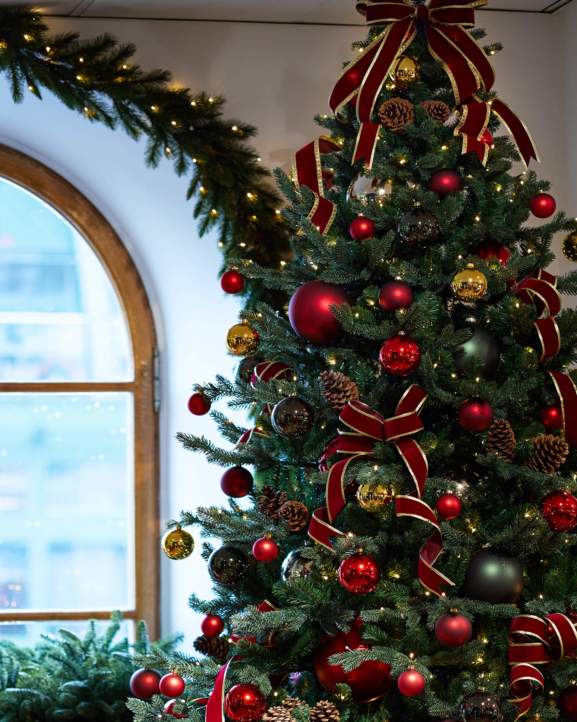 Addison textilband burgundy 9m