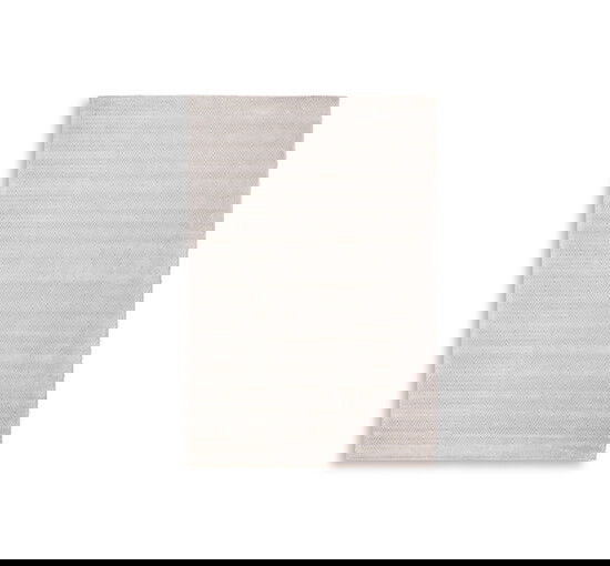 Herringbone teppe ivory