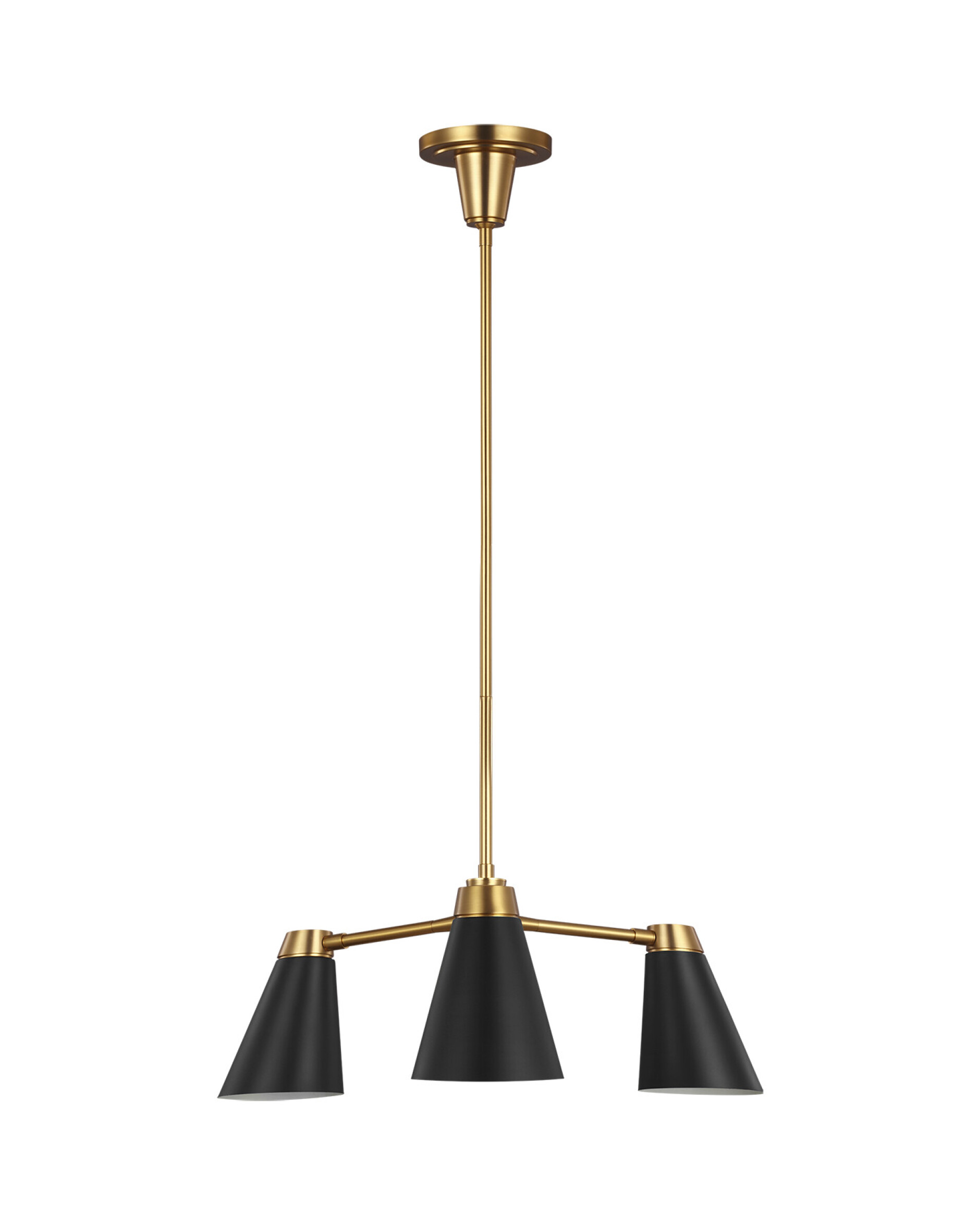 Signoret Chandelier Brass/Black S