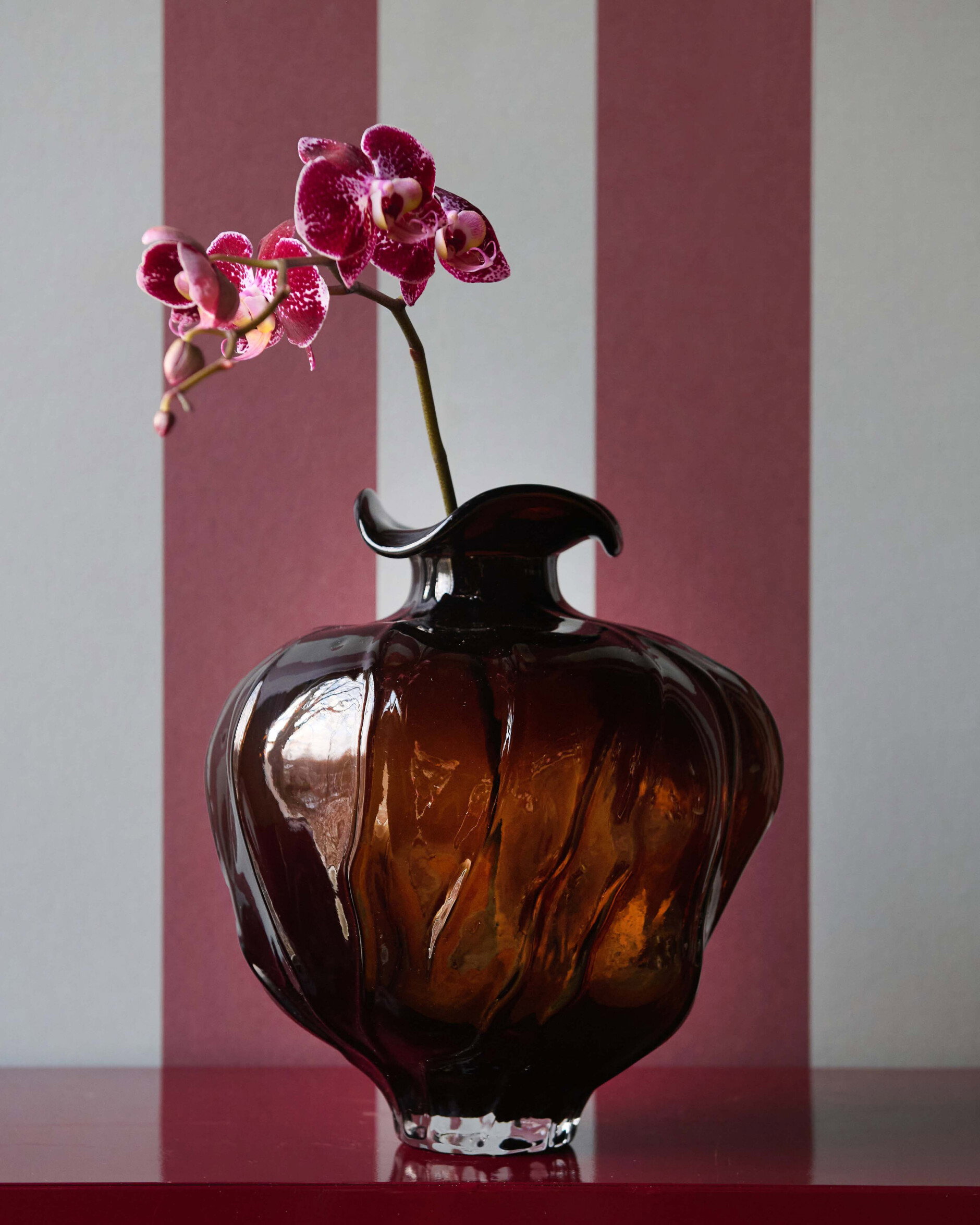 Ophelie vase brun