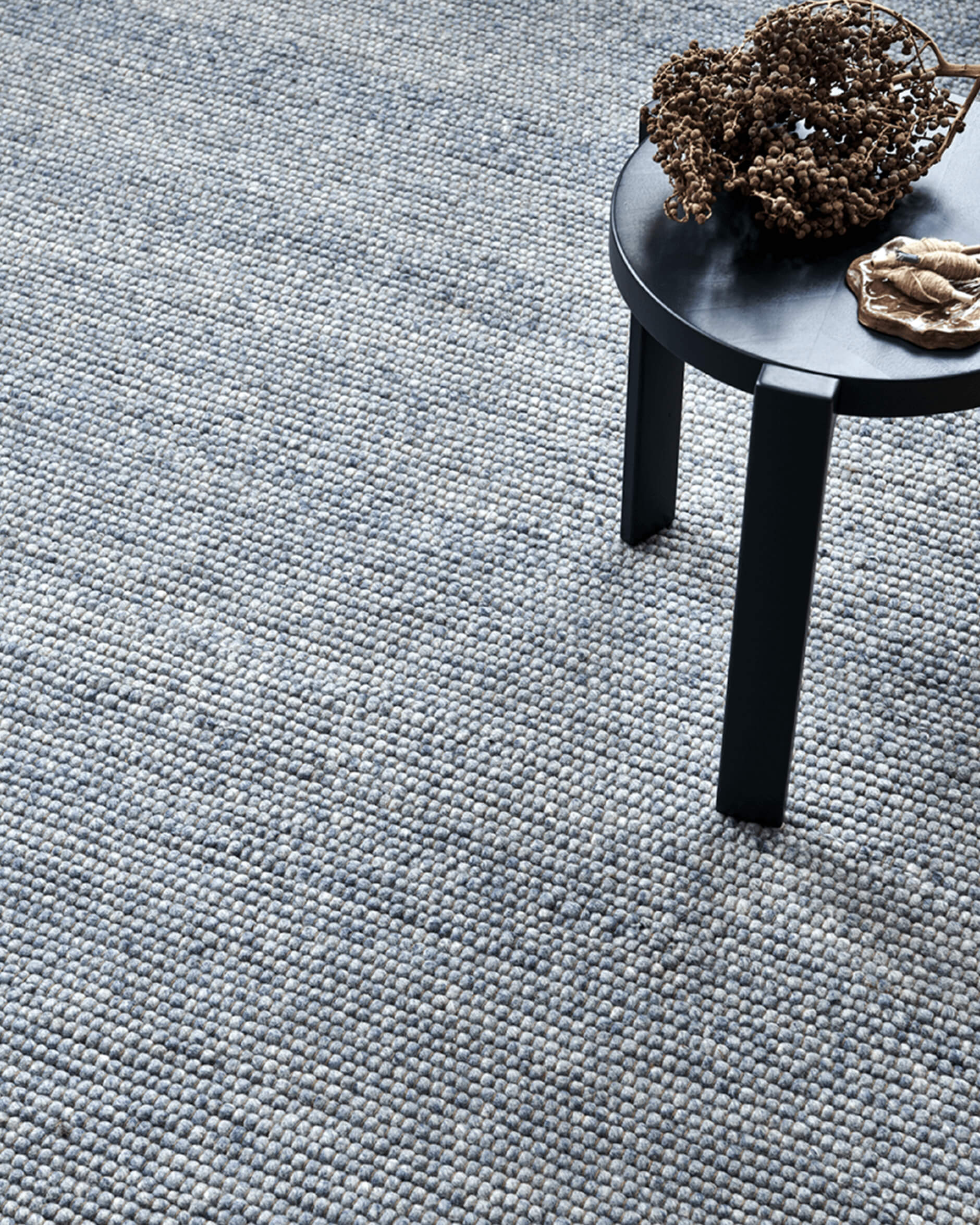 Merino-matto sininen