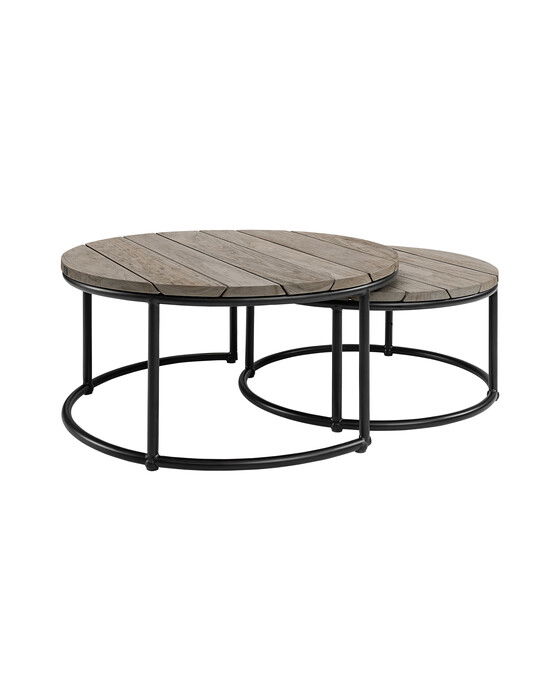 Anson satsbord charcoal 2-set