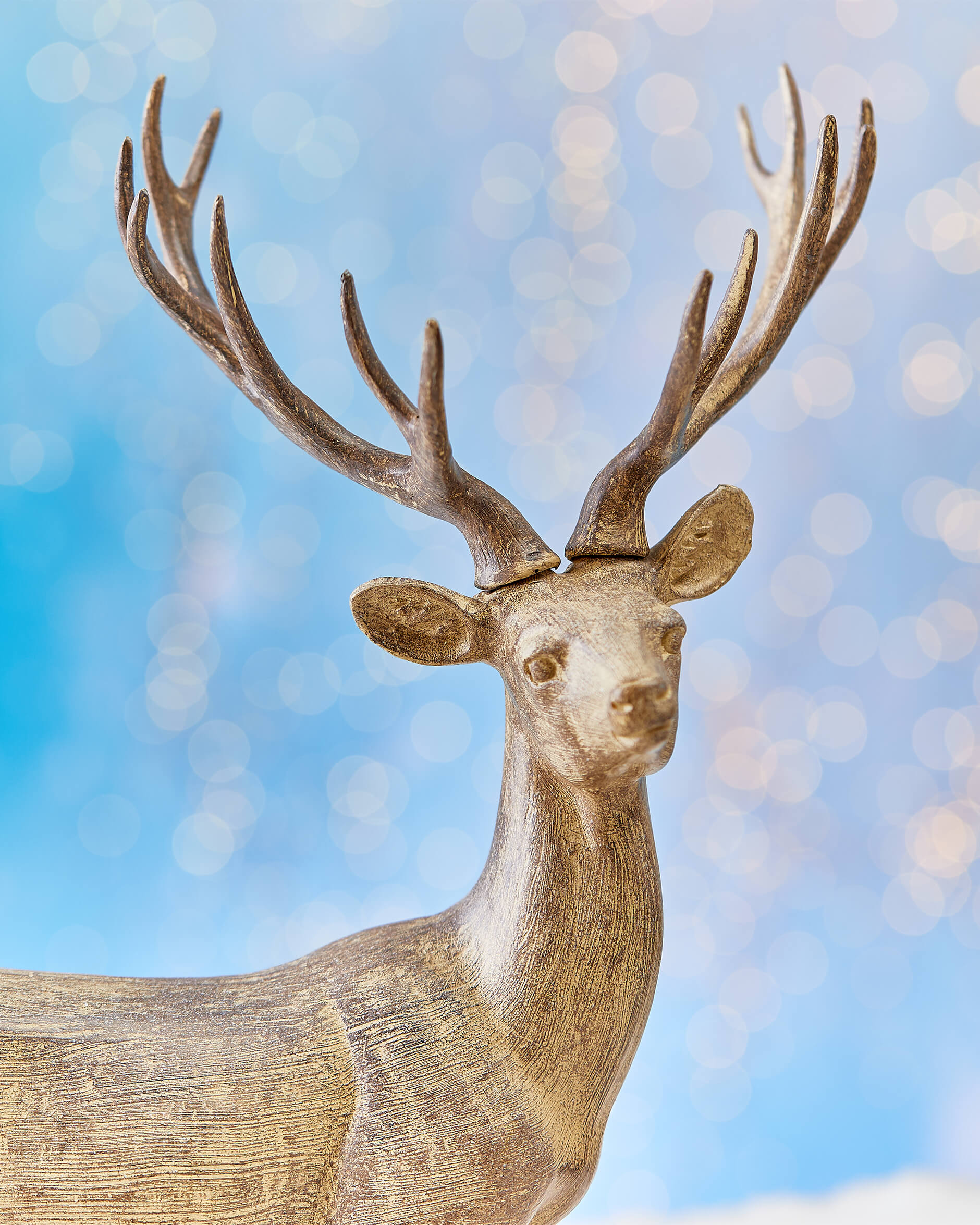 Harvey deer Christmas decoration brown mottled